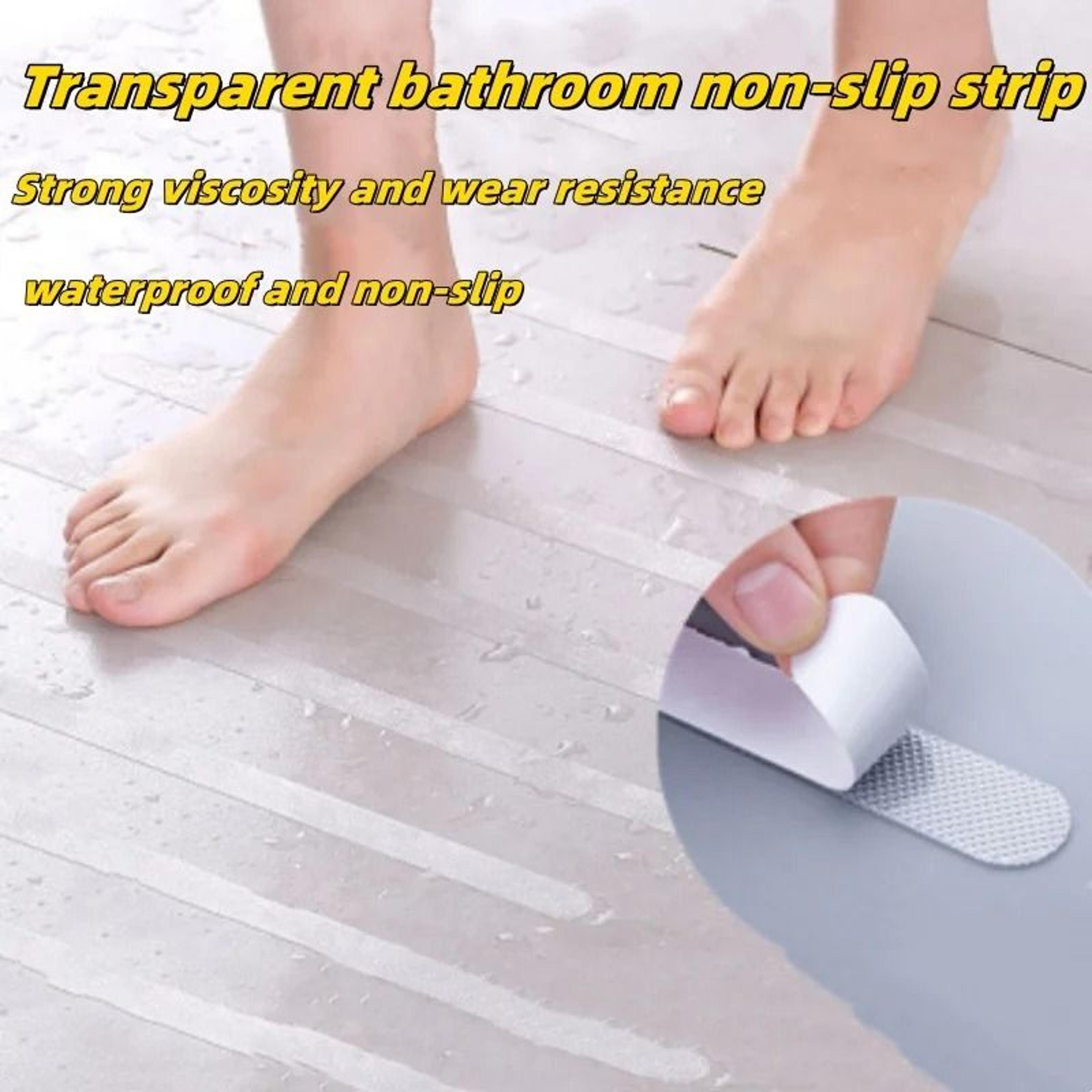 24-piece transparent anti-slip shower and bathtub safety strips
