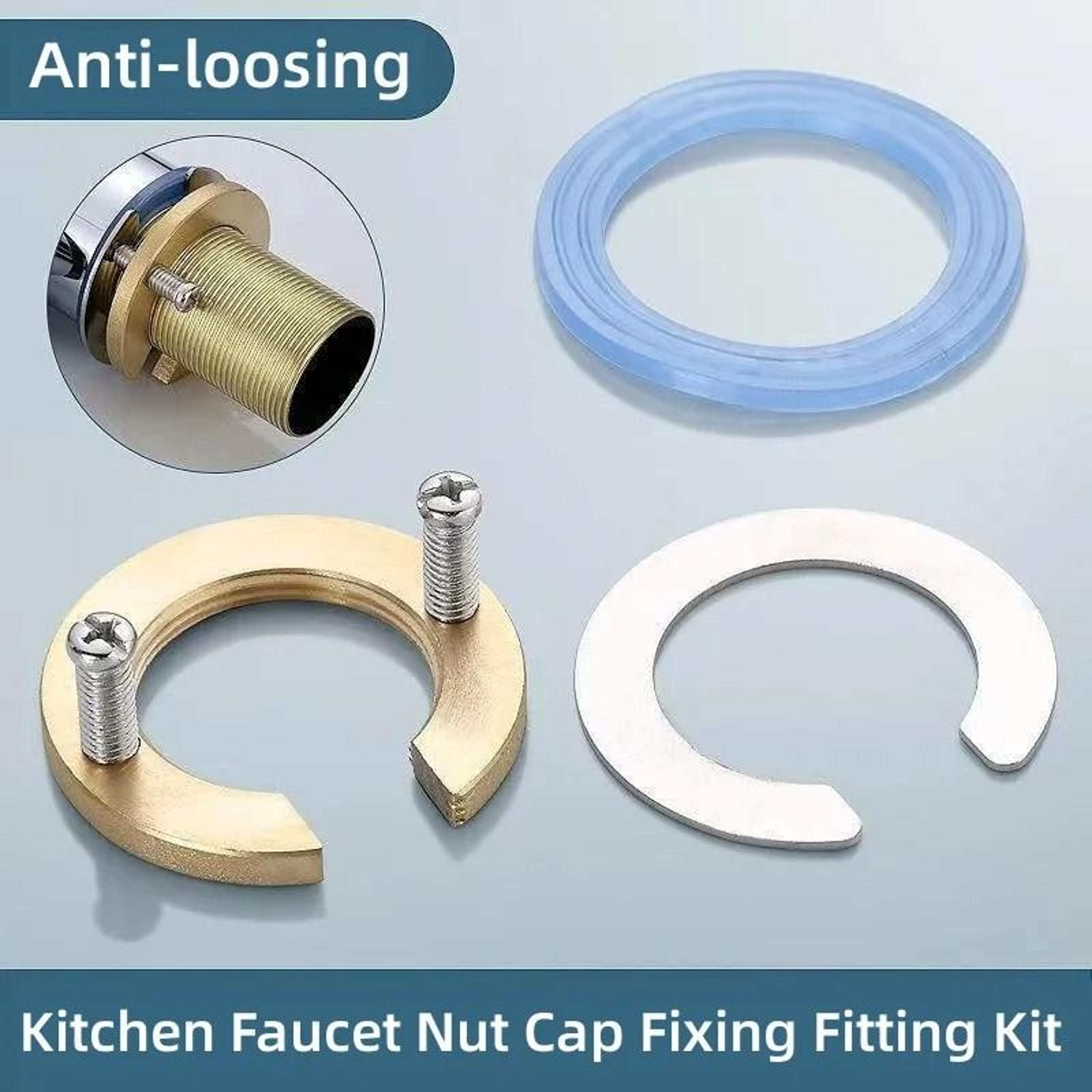 c-type anti-loosening faucet fixing nut kit for kitchen and basin