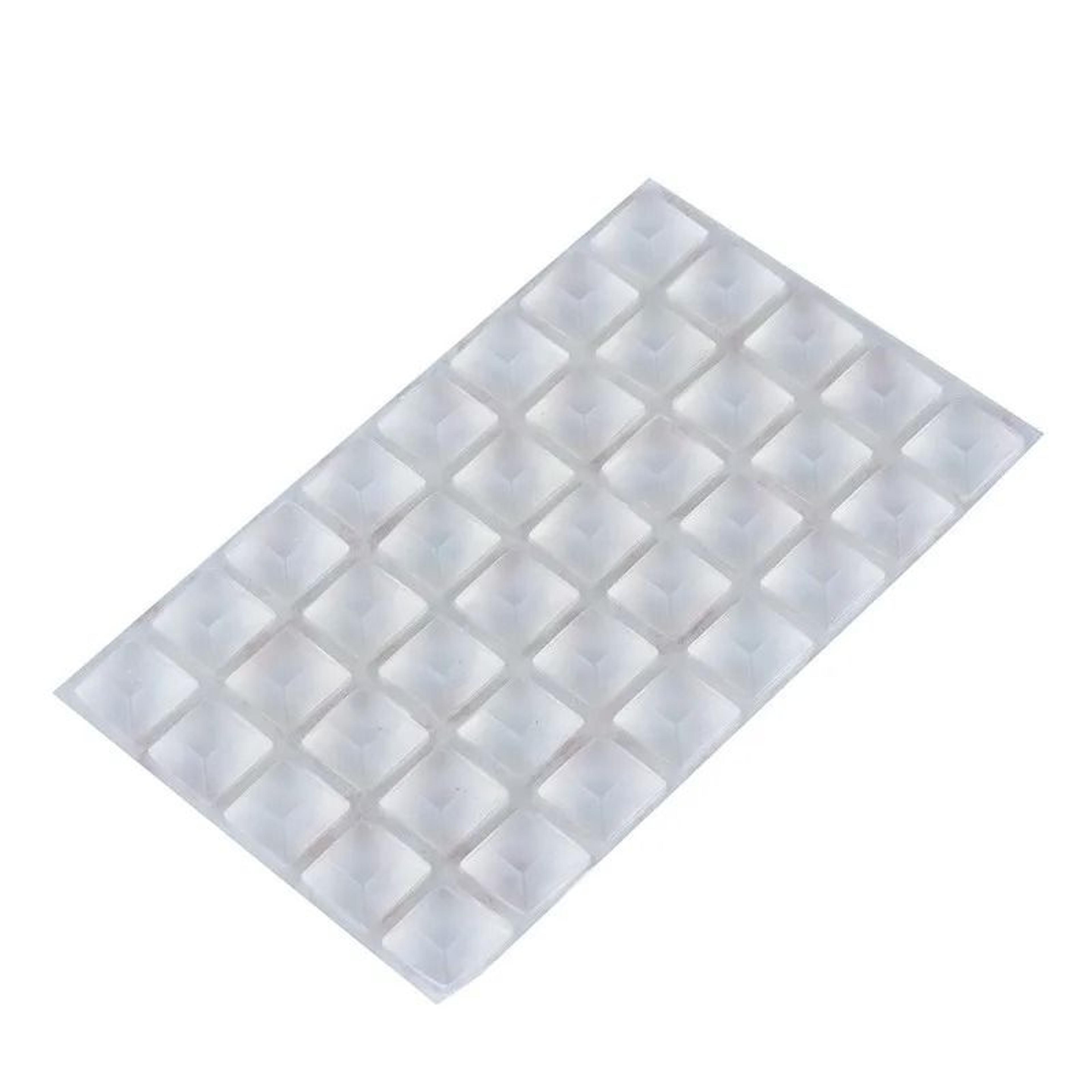 clear self-adhesive silicone cabinet door bumpers