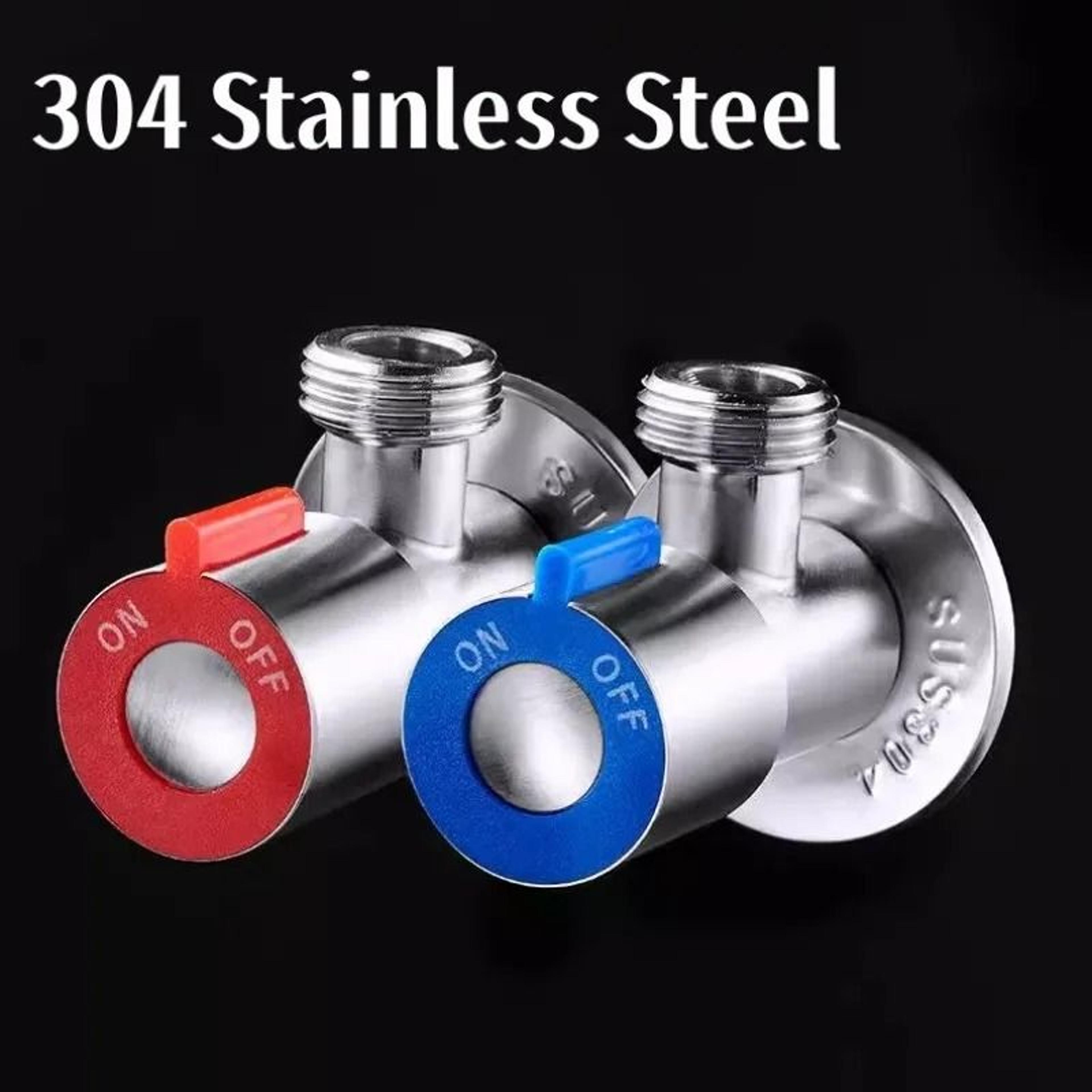 stainless steel angle water stop valve for toilet and water heater
