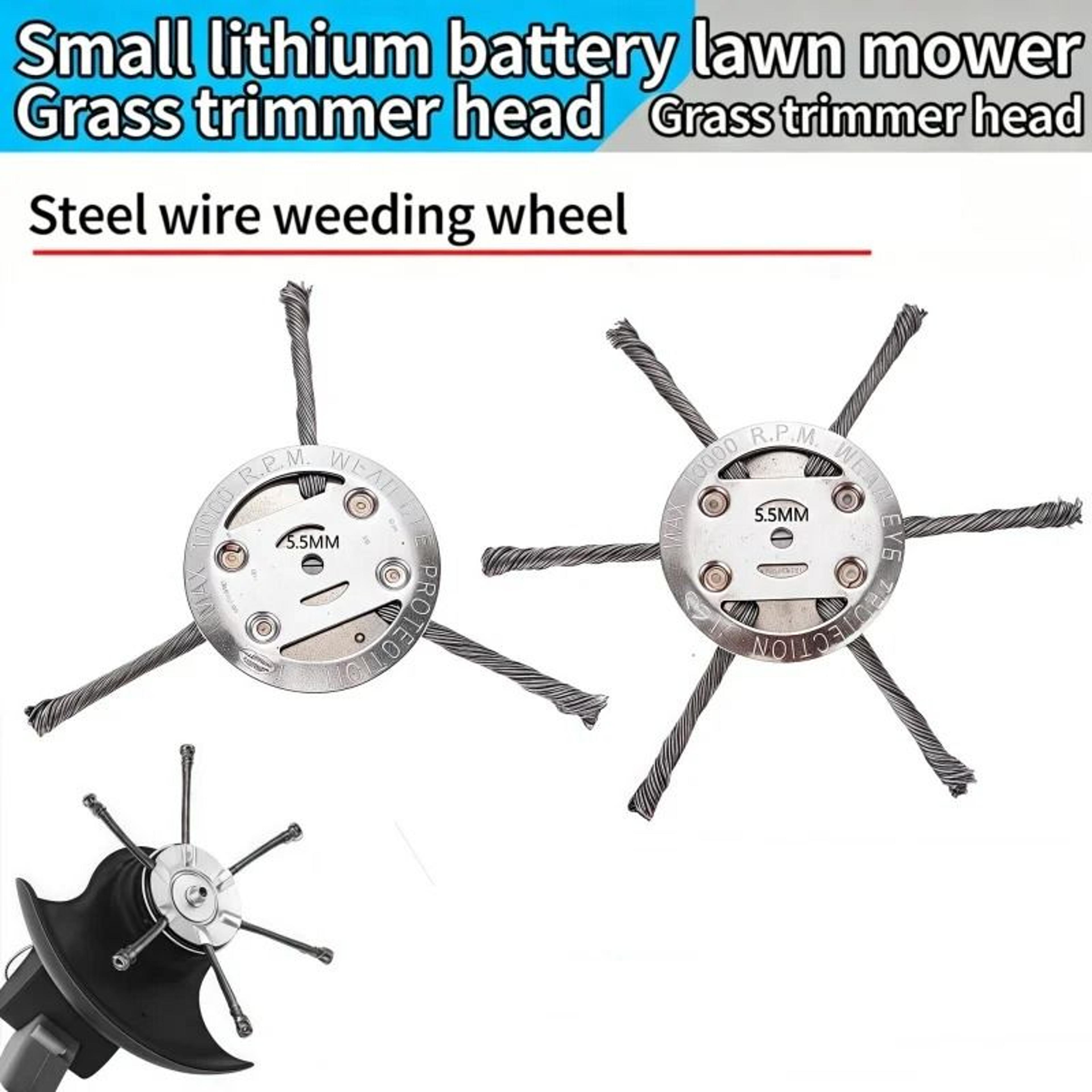 heavy-duty steel wire weed brush trimmer head