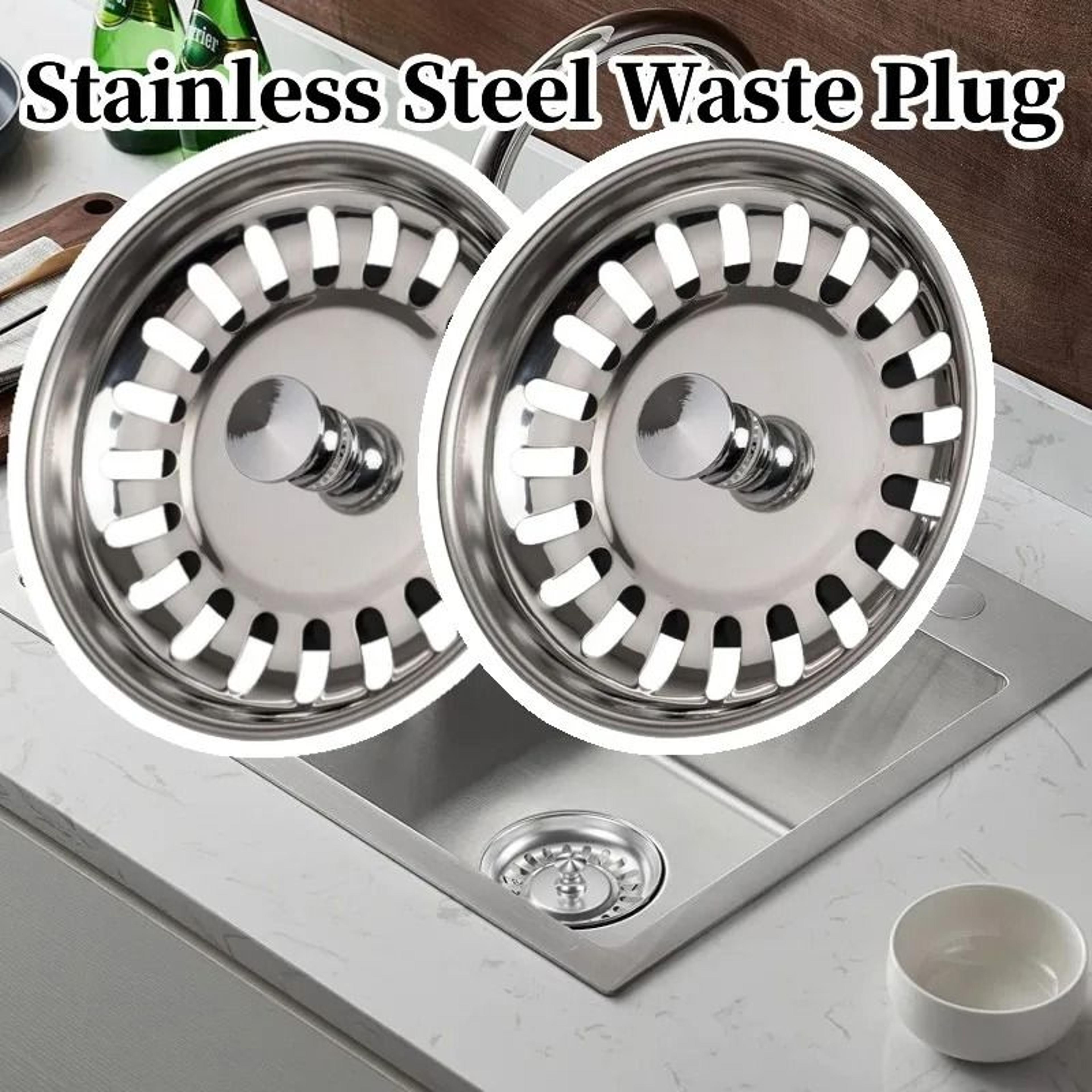 80mm stainless steel kitchen sink strainer replacement waste plug