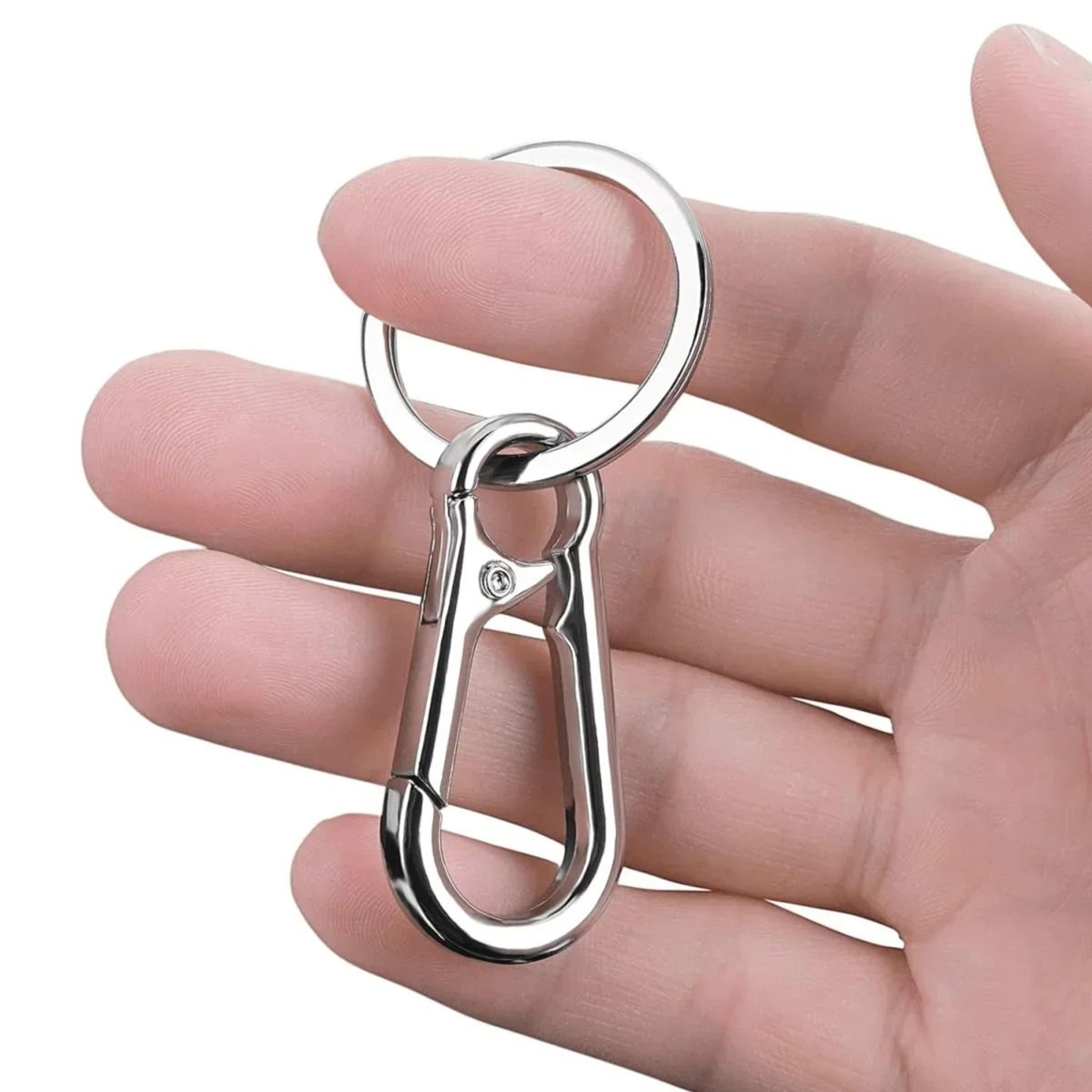 4-piece metal carabiner keychain clips for keys bags and everyday carry