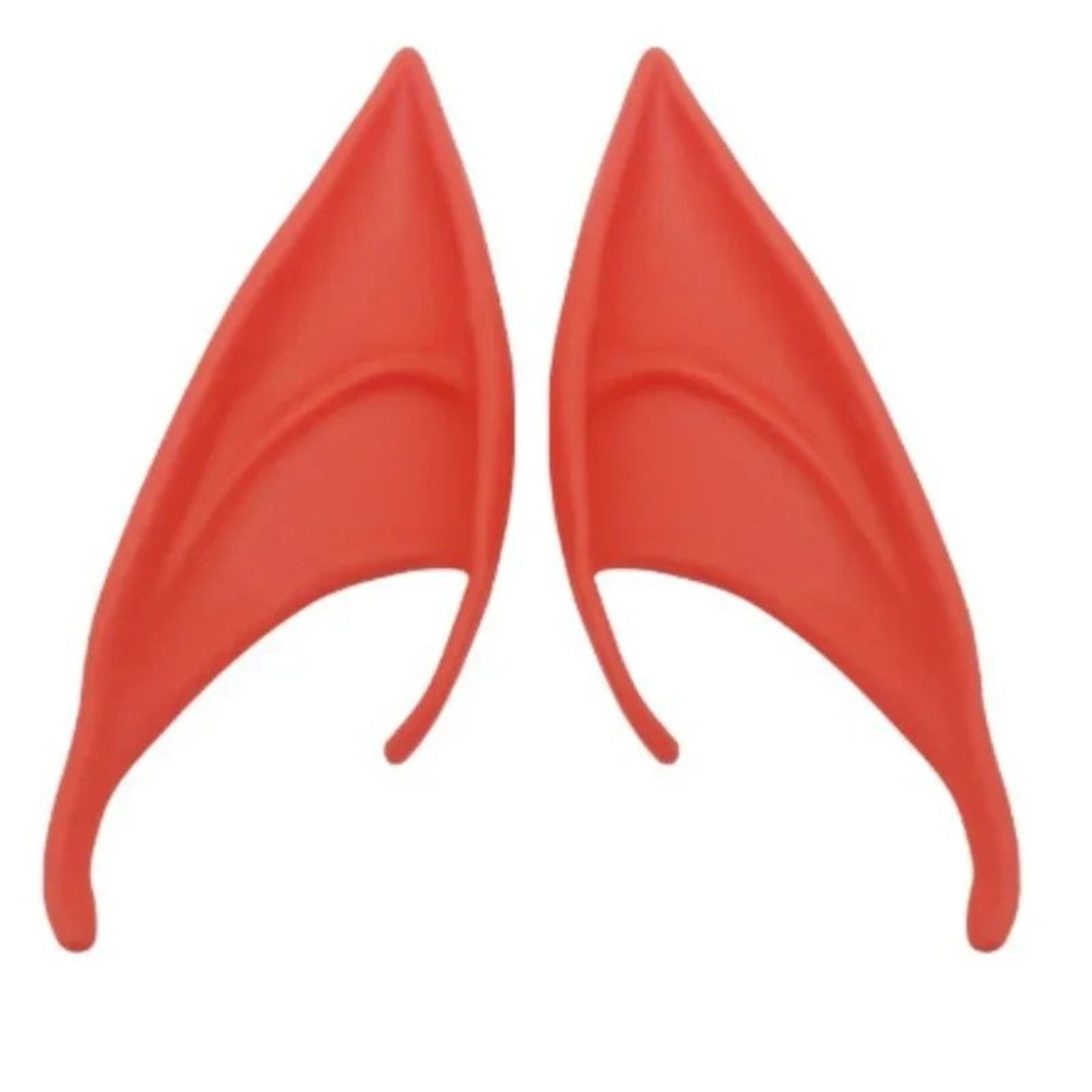 1 pair clip-on elf ears for halloween cosplay and masquerade
