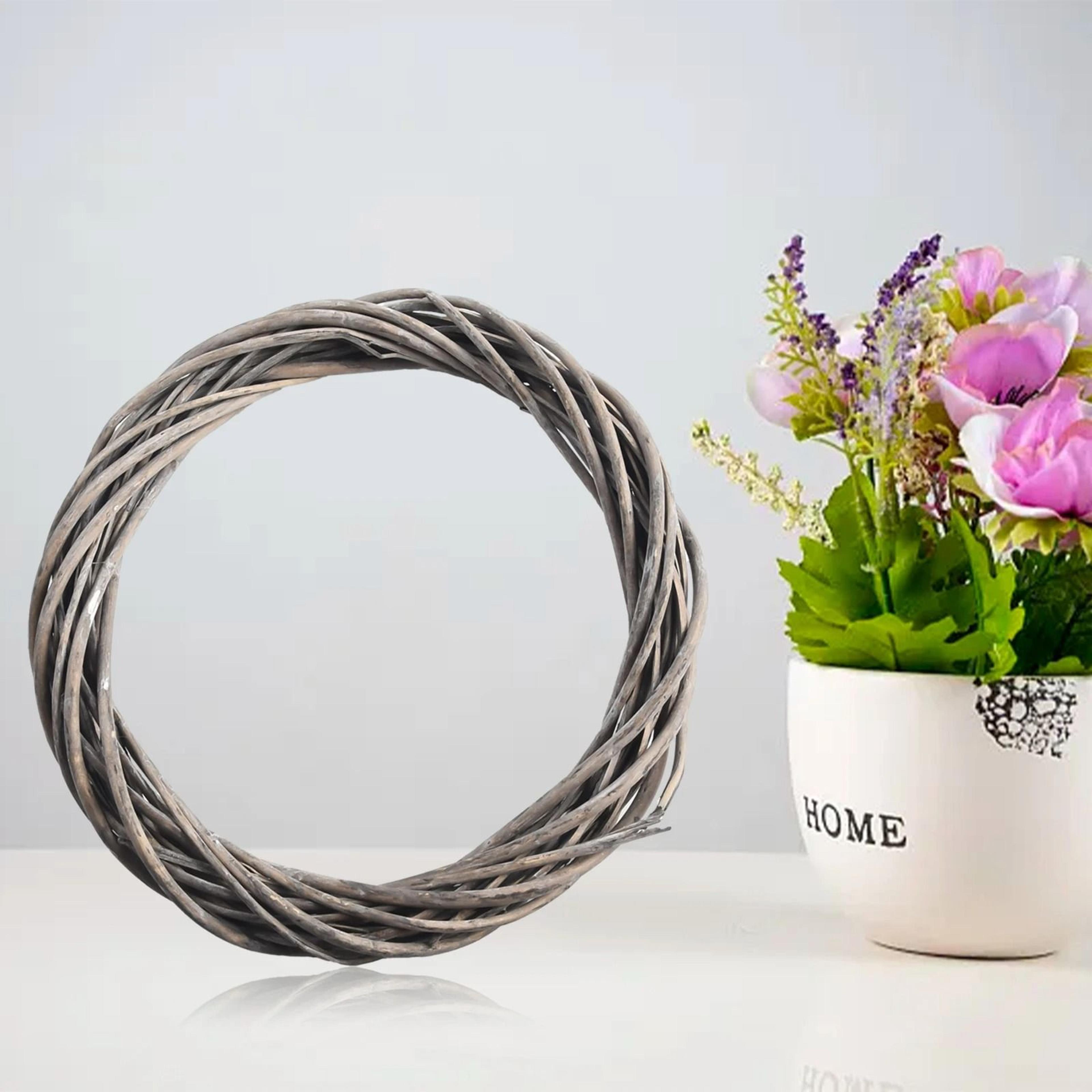 20–30cm rattan wreath ring grey wicker vine base for christmas and wedding diy decor