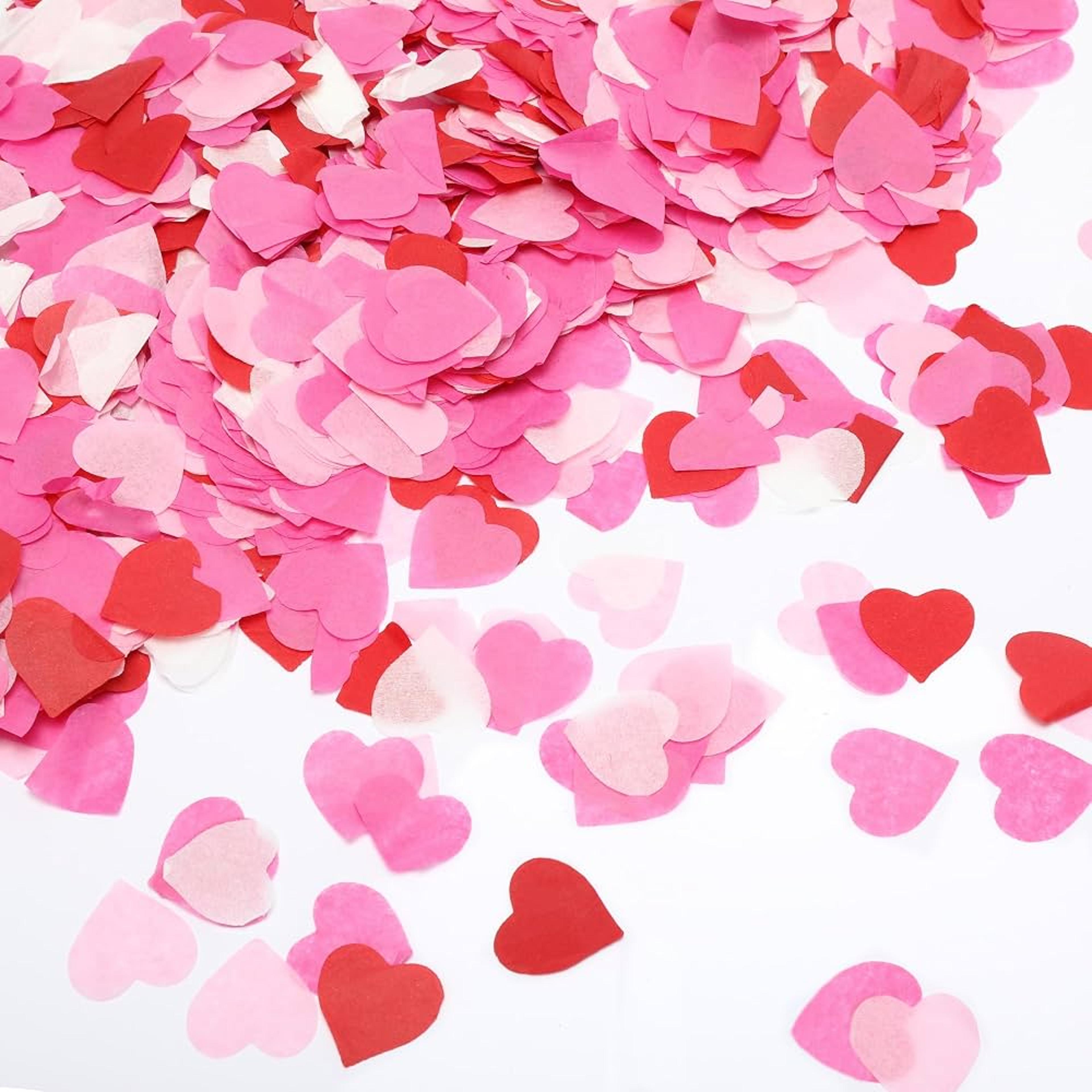10,000-piece biodegradable heart confetti paper party decor for weddings and birthdays