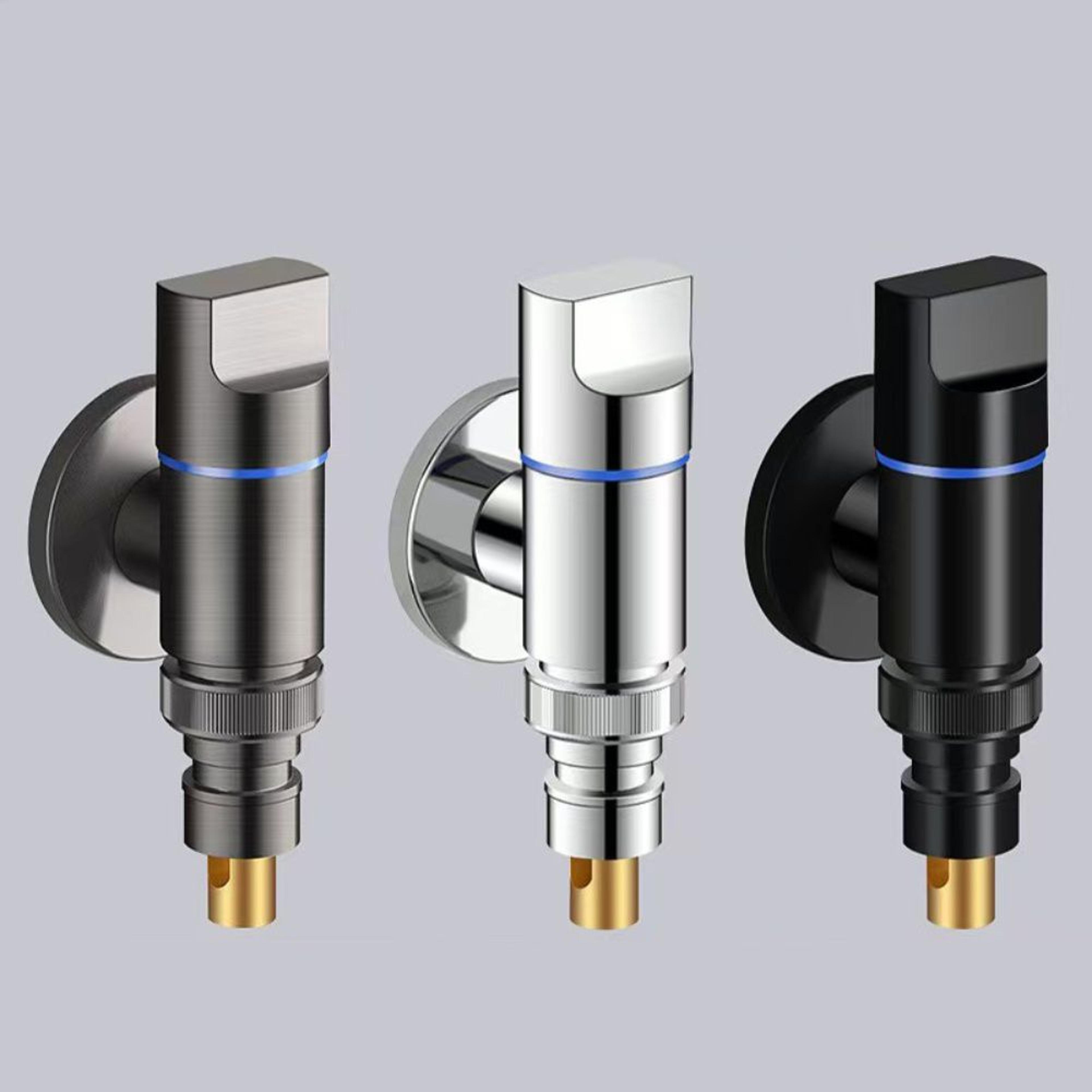 g1/2 stainless steel angle valve quick-open water stop valve for washing machines and bathrooms