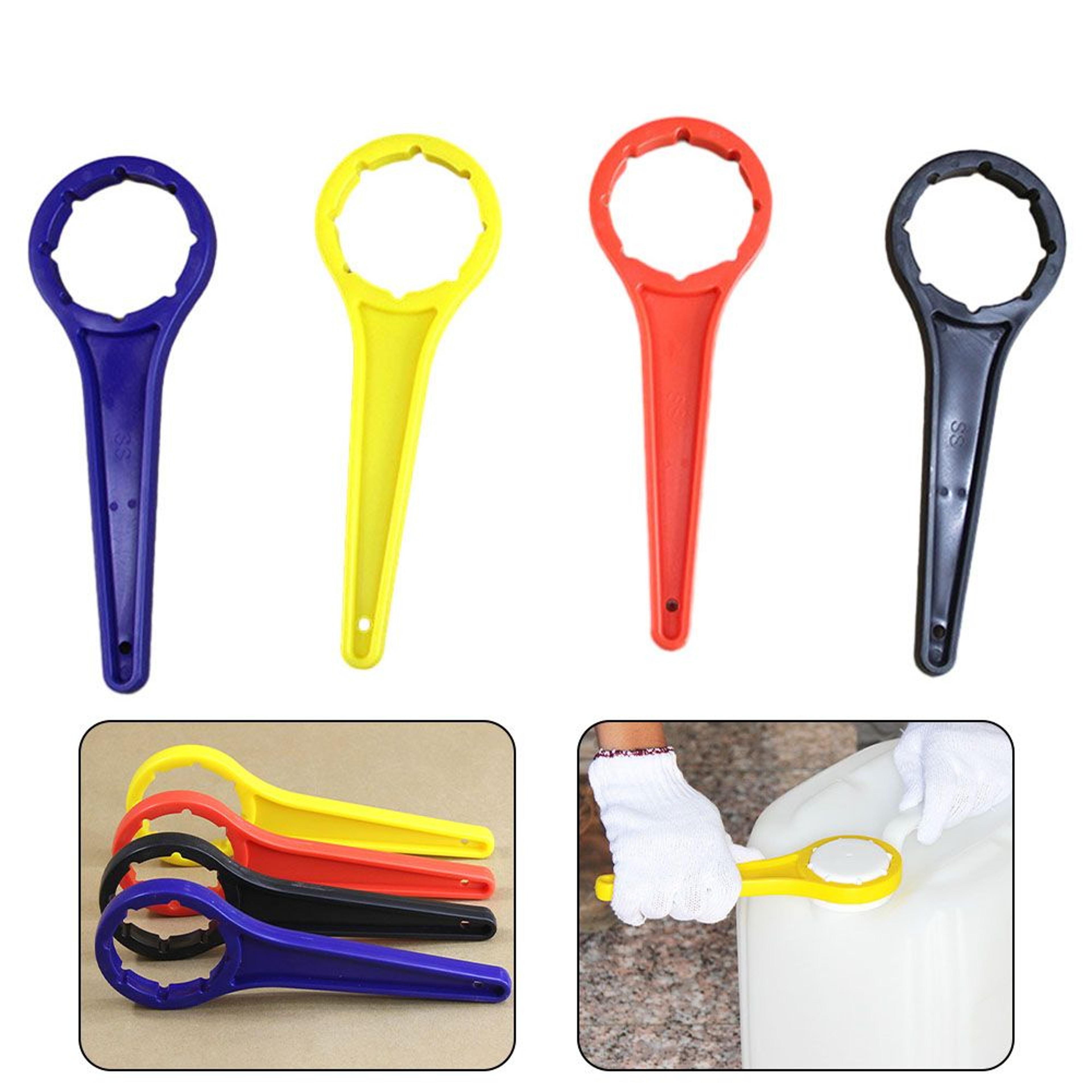 drum cap spanner for 20l–30l plastic buckets easy-grip lid opener