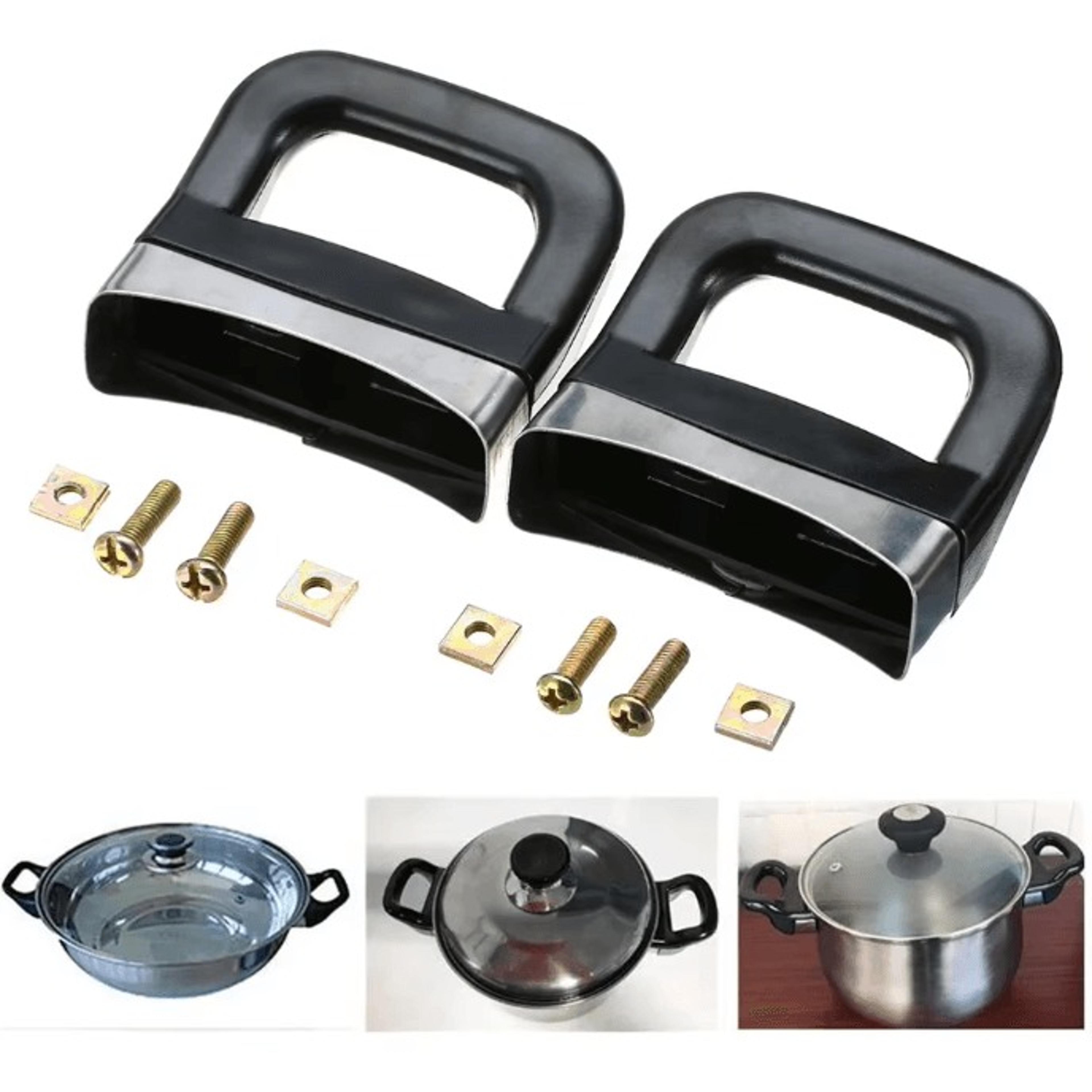 2-piece pot side handle replacement heat-resistant cookware handles for pressure pans and steamers