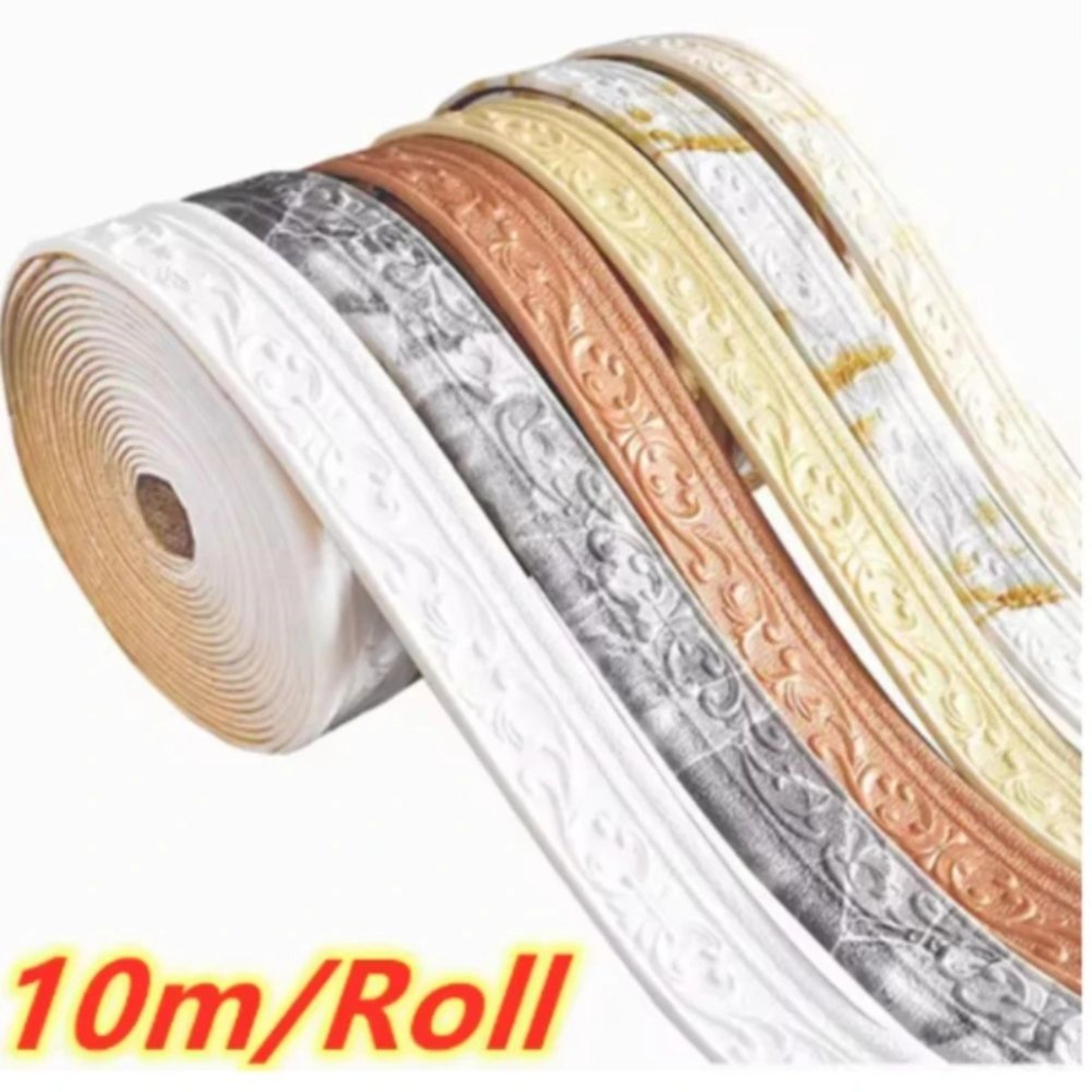 self-adhesive wall trim flexible 3d wallpaper border for skirting and tv backgrounds