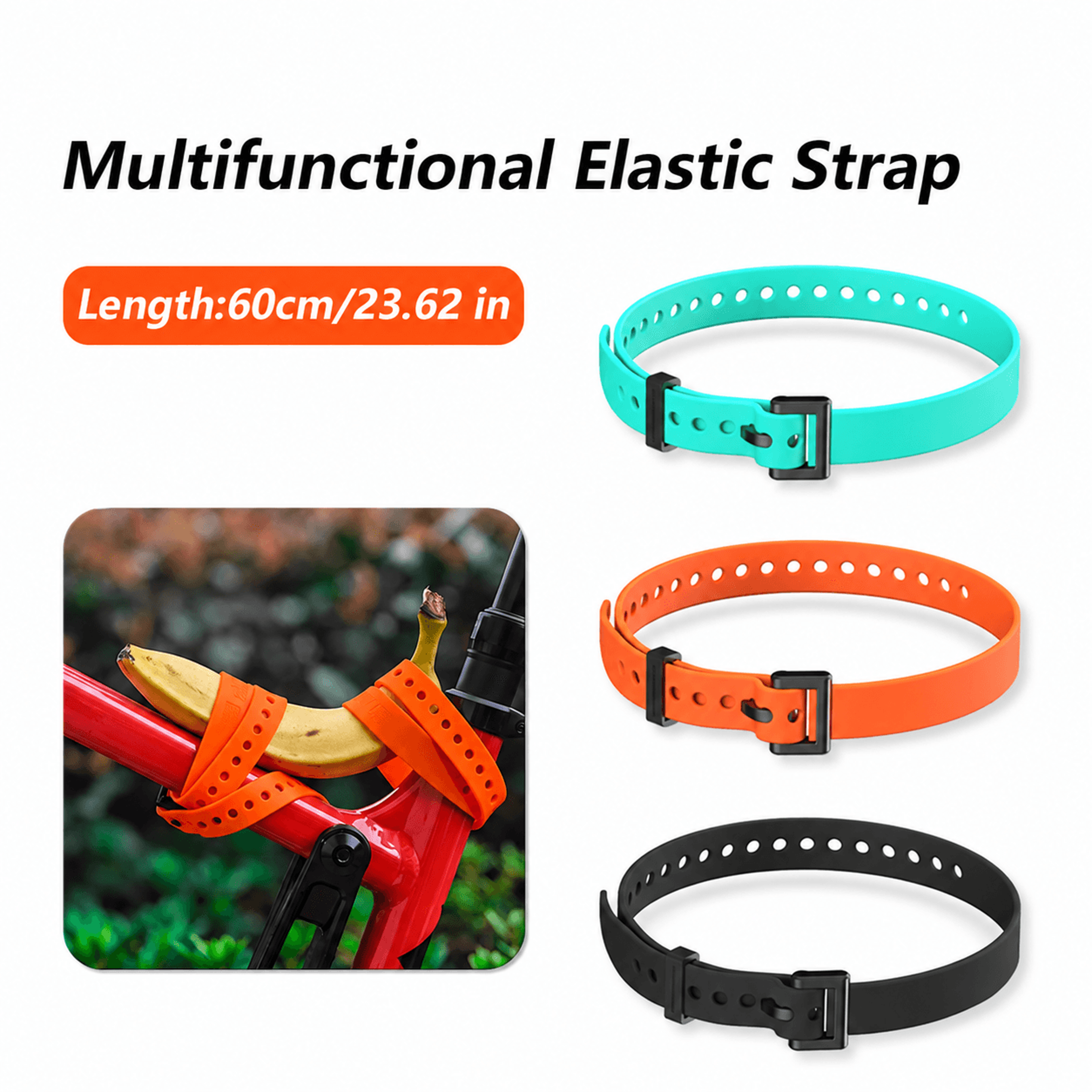 41cm tpu elastic gear strap adjustable bike and motorcycle equipment tie