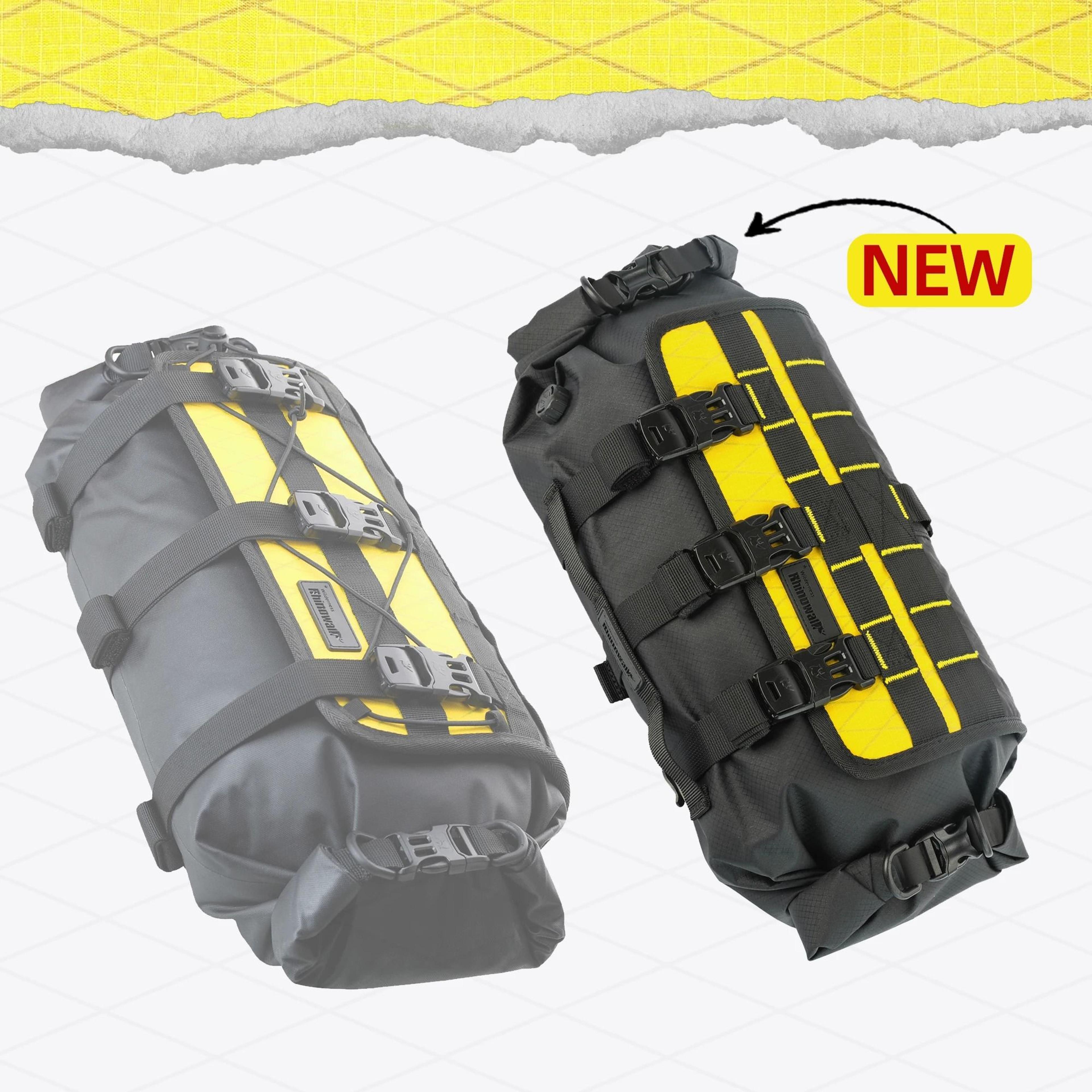 8l–13l waterproof bike handlebar bag with removable dry bag harness