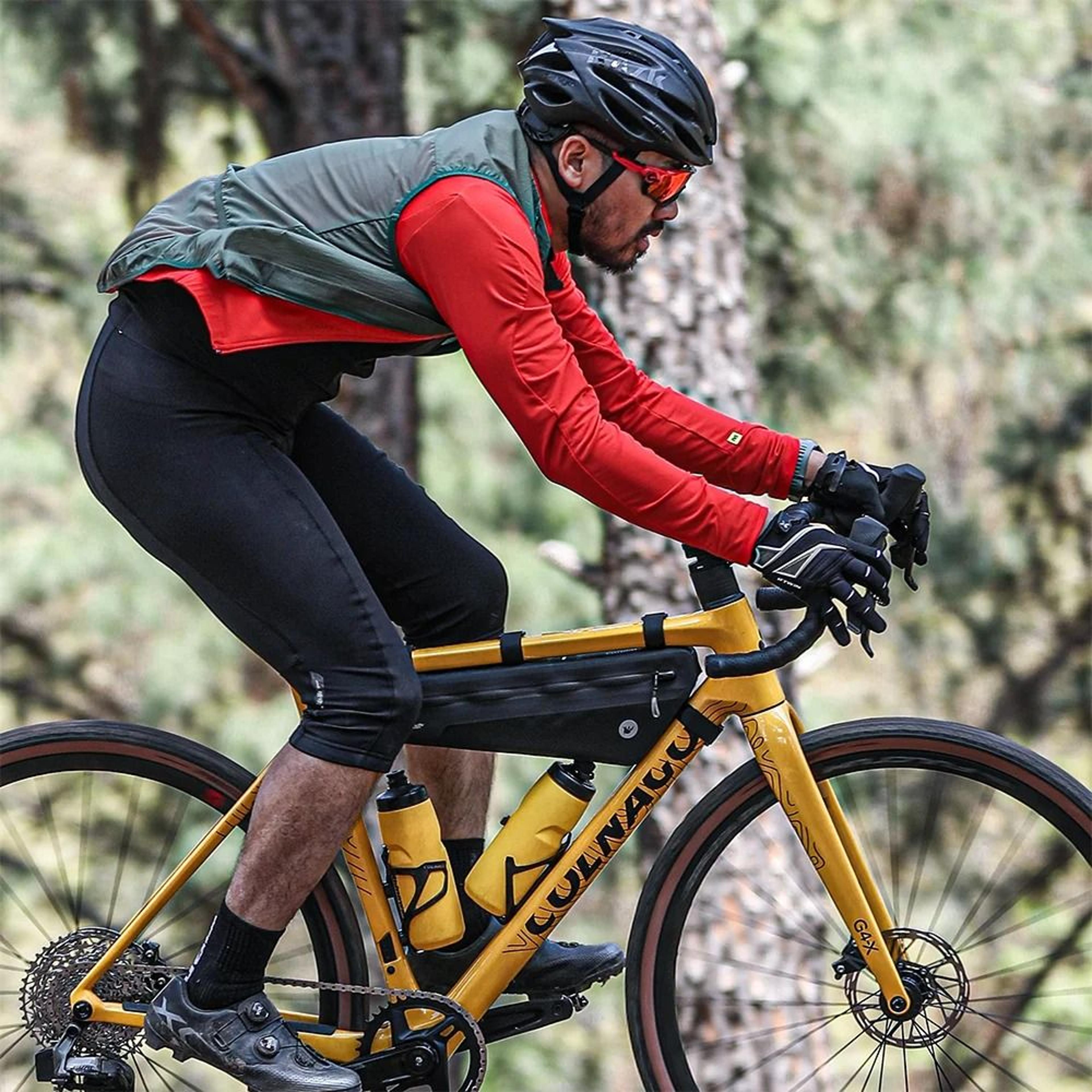 1.7l/2.6l waterproof bike frame bag secure-fit bikepacking storage