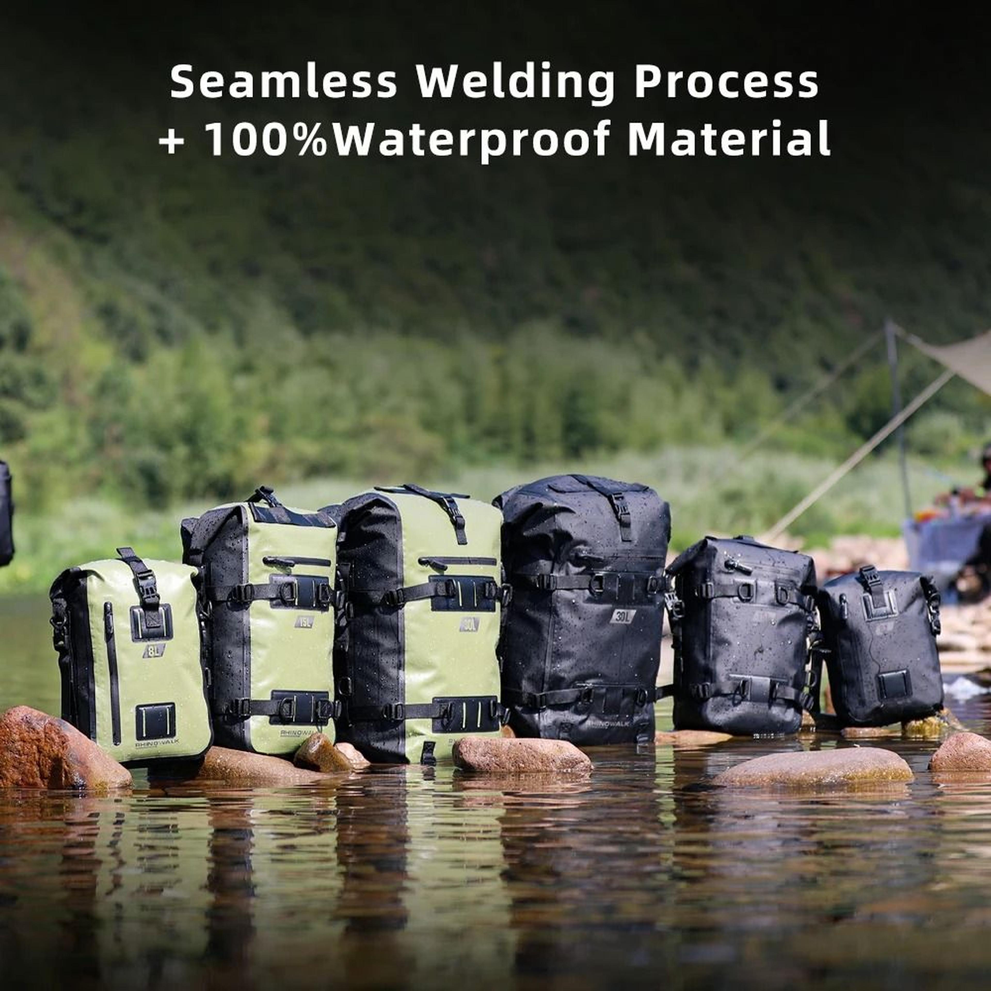 8l–30l waterproof motorcycle pannier bag modular rear luggage pack