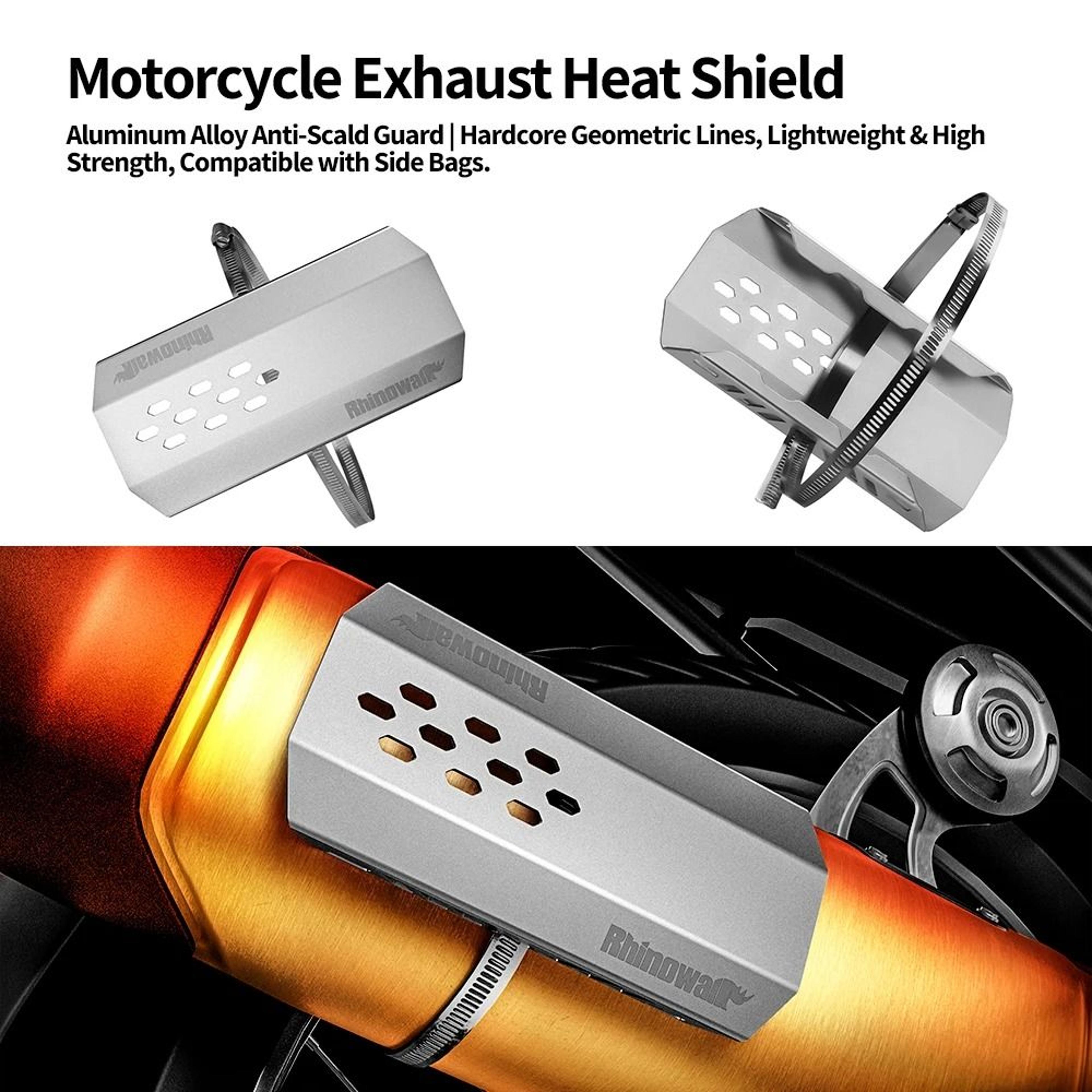 motorcycle exhaust heat shield anti-scald bag protector 1 or 2 pieces