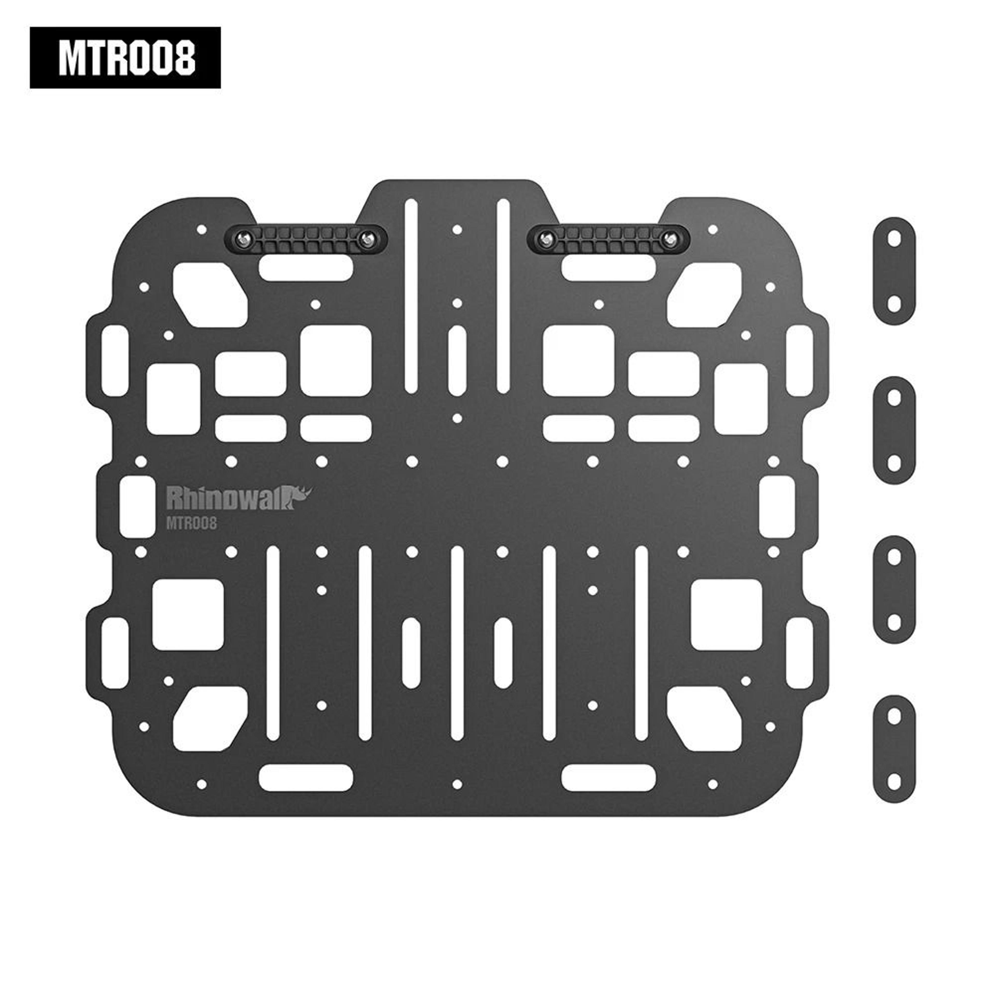 motorcycle side rack extender accessory mount support plate