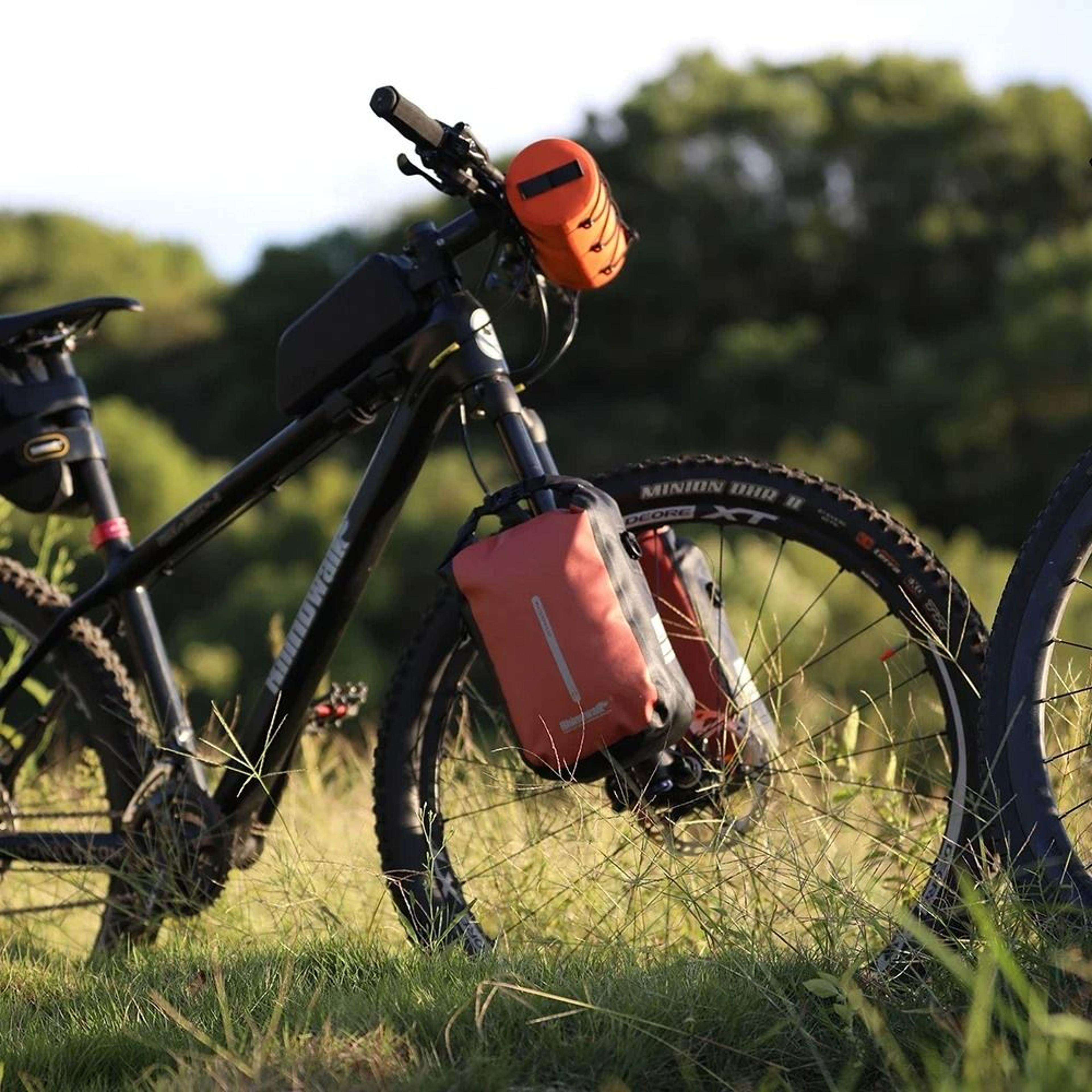 4l/6l waterproof bike fork bag quick release cycling storage pack