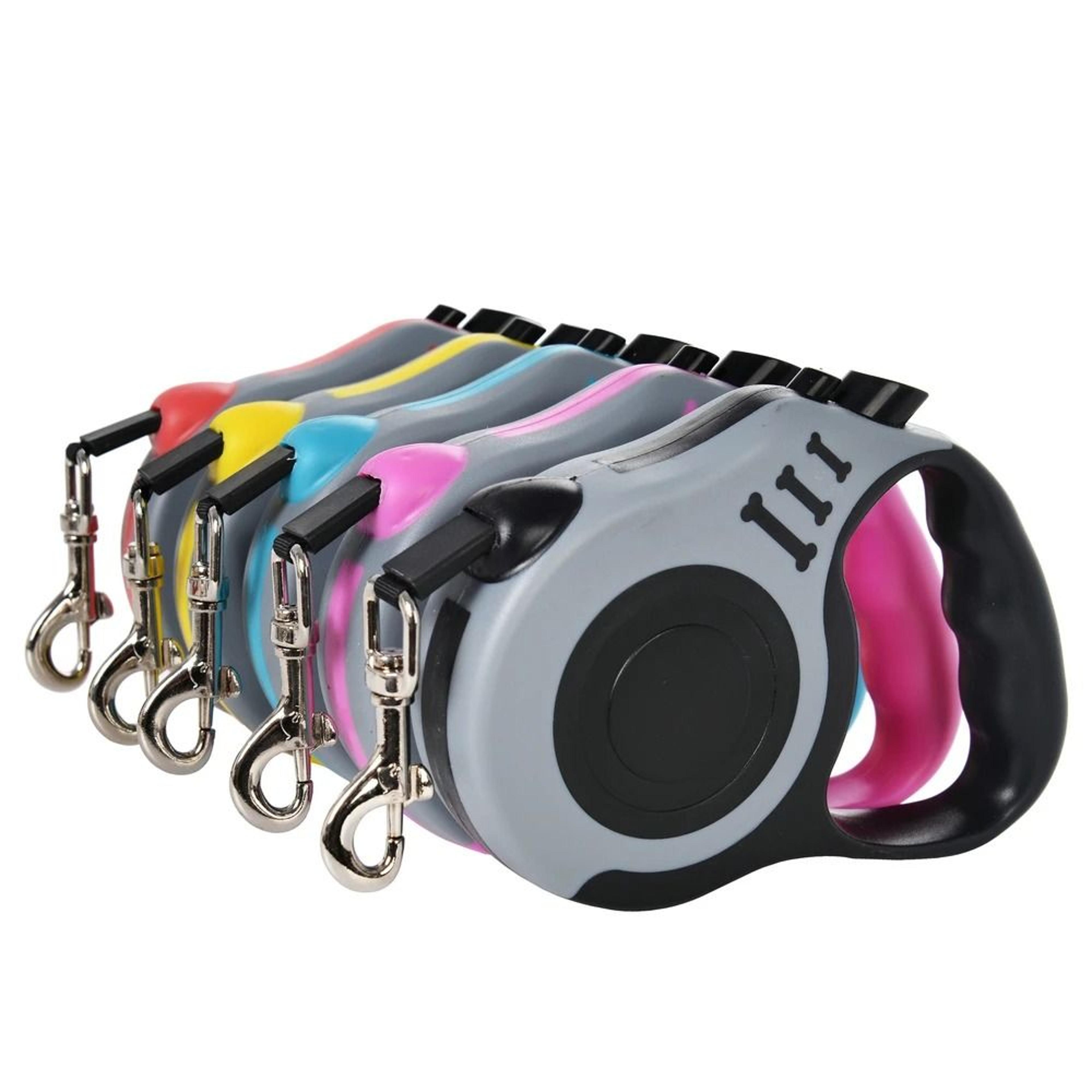 3m/5m retractable dog leash nylon walking lead for small pets