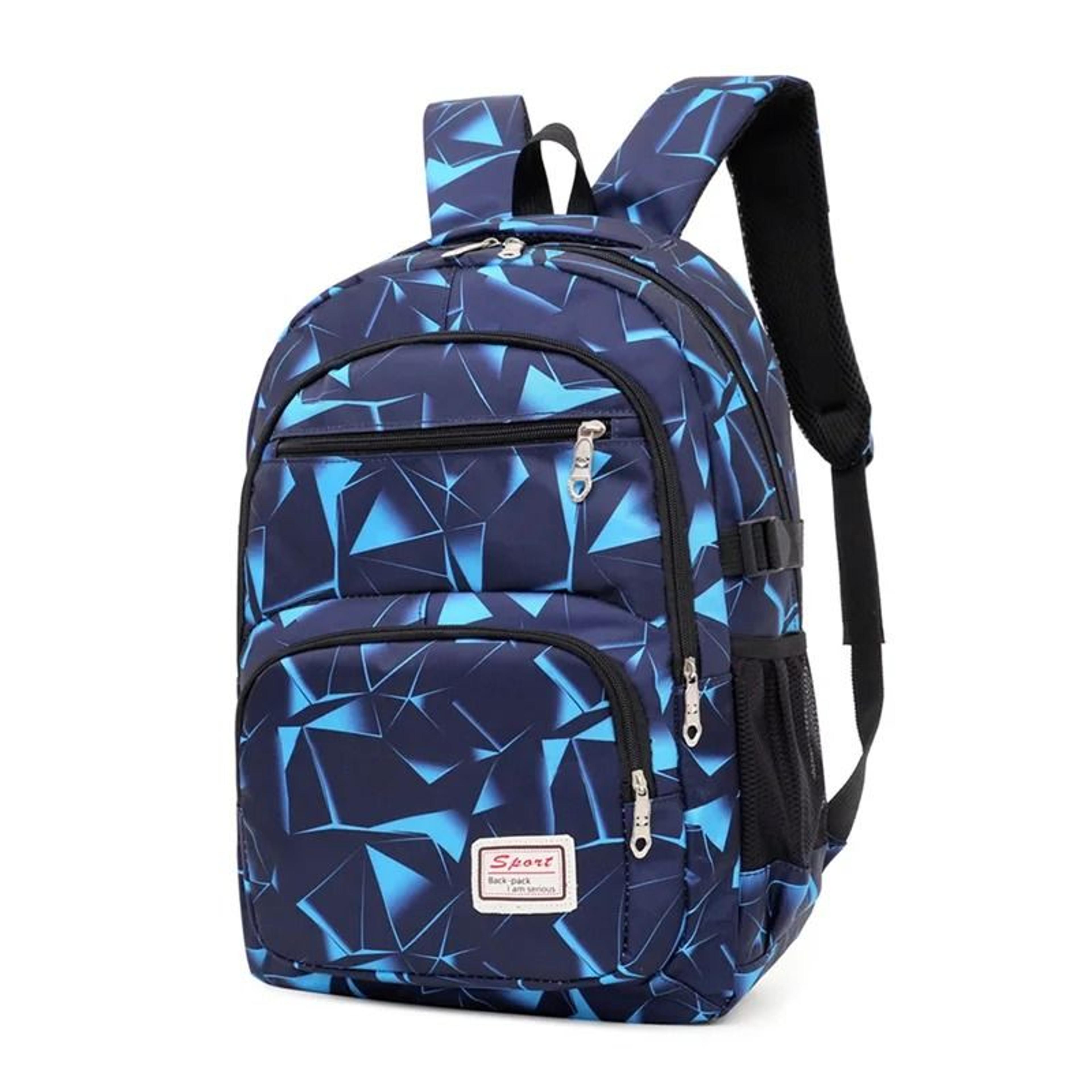 3-piece student backpack set large school bag with shoulder bag and pencil case