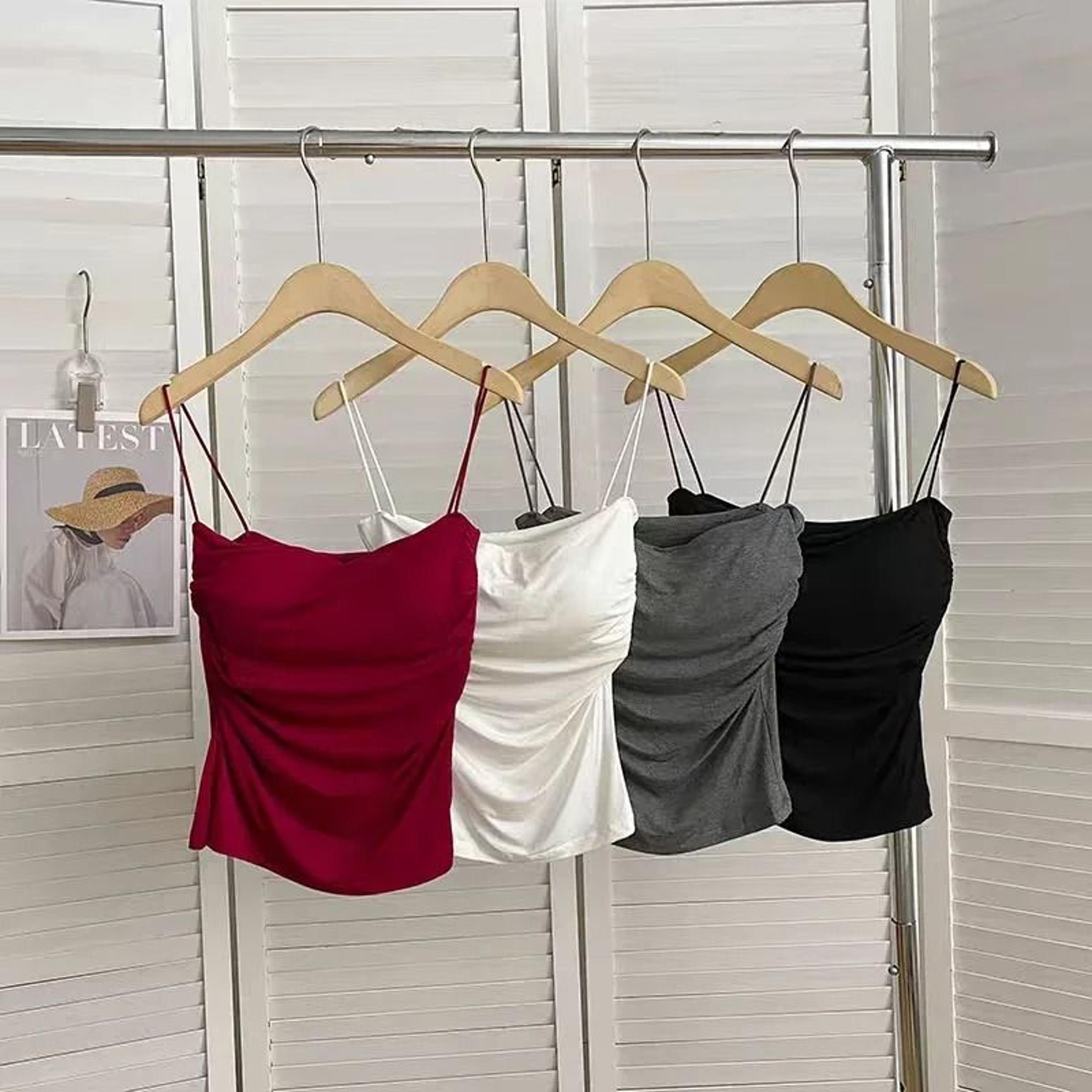 womens seamless padded crop top sleeveless camisole bra tank