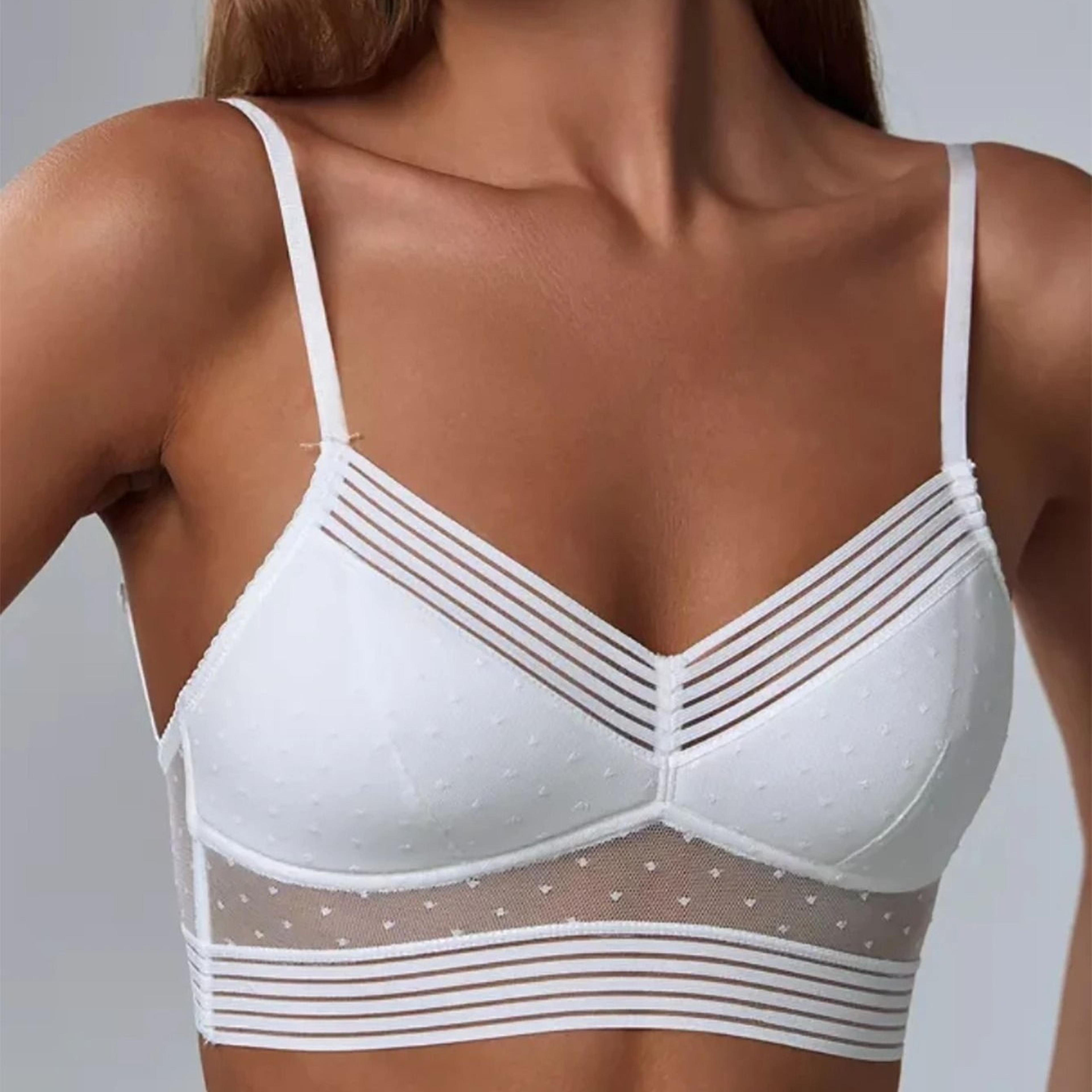 womens u back lace bra wireless ultra thin backless bralette