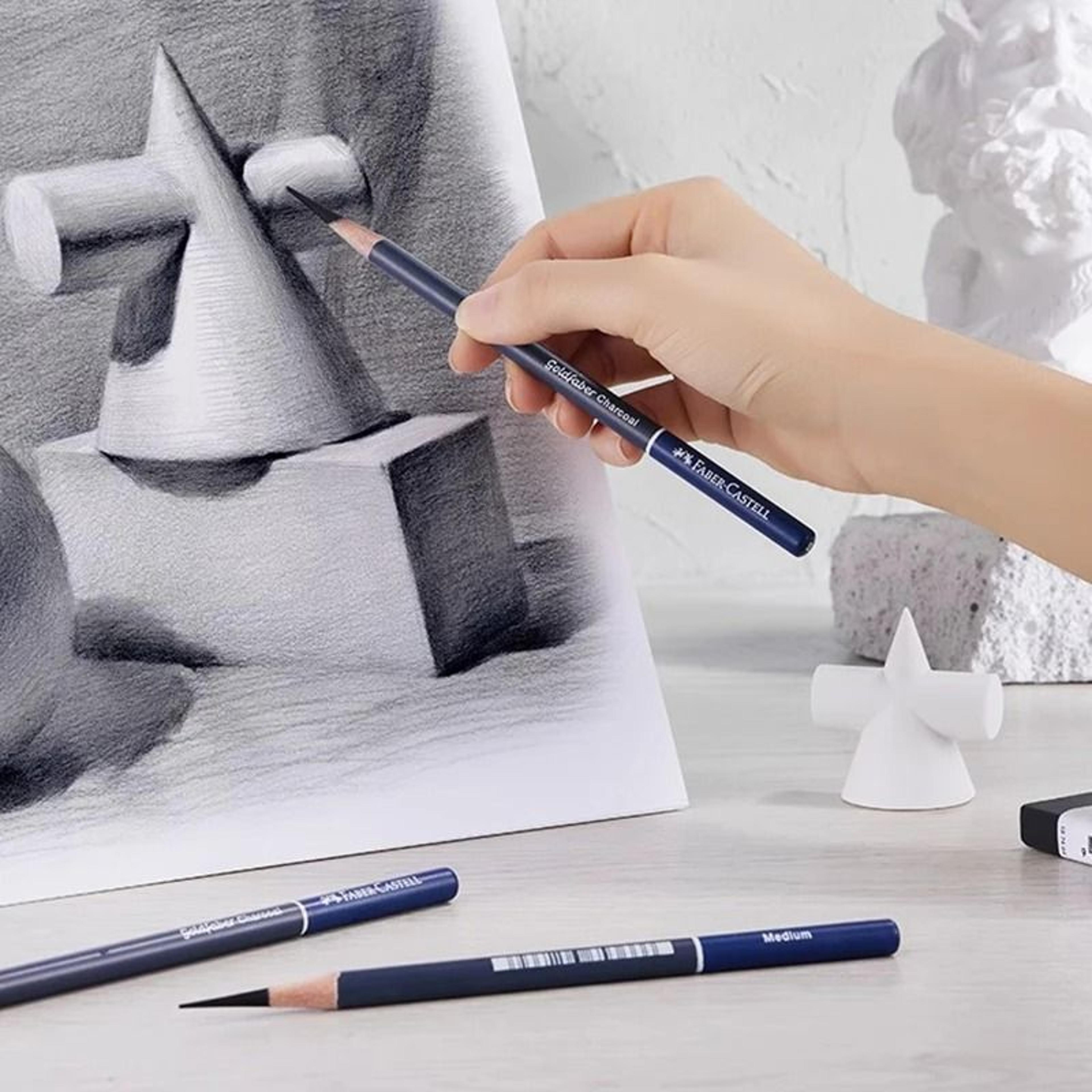 5 or 10pcs charcoal graphite sketch pencil set for drawing shading and art