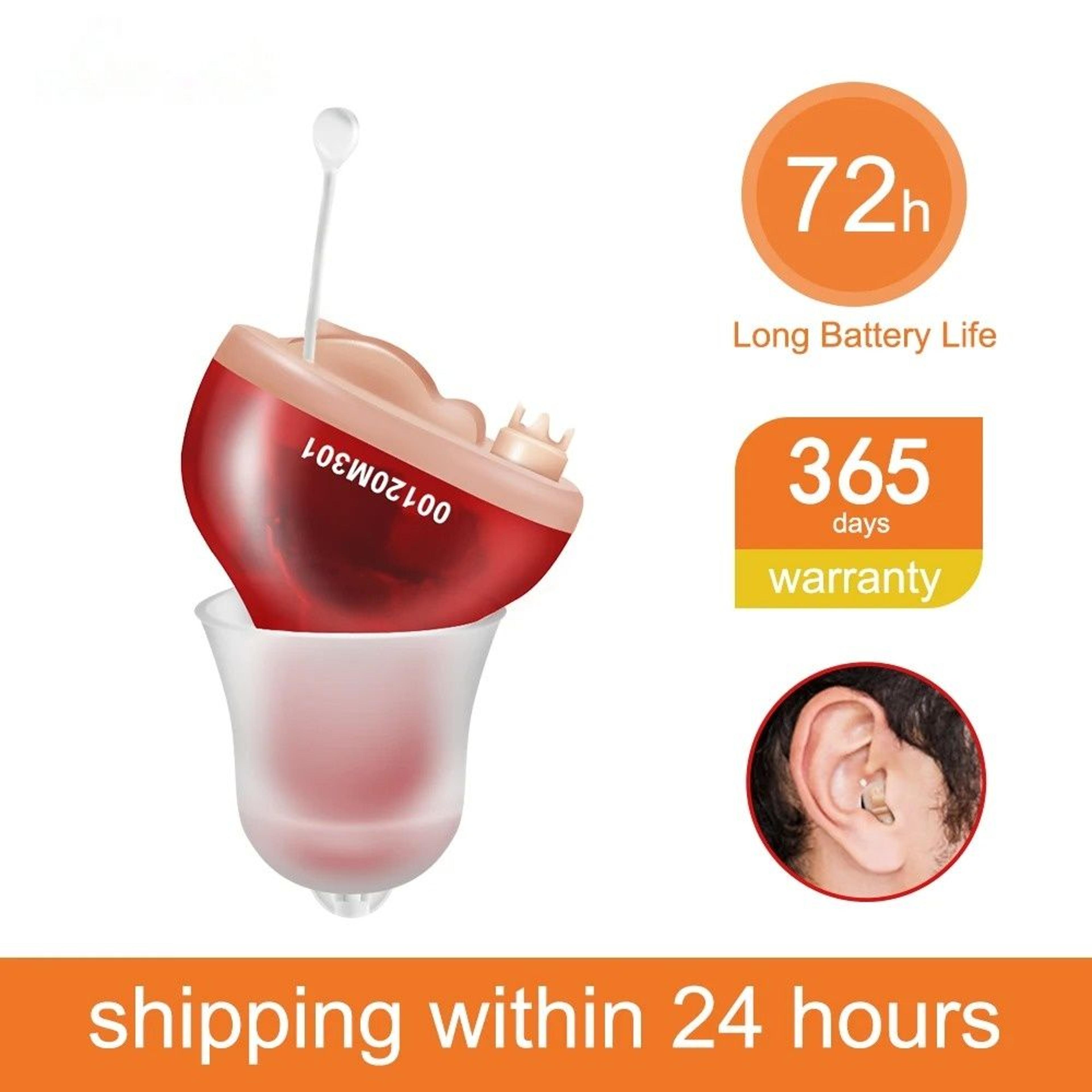 mini cic sound amplifier adjustable invisible in ear listening device