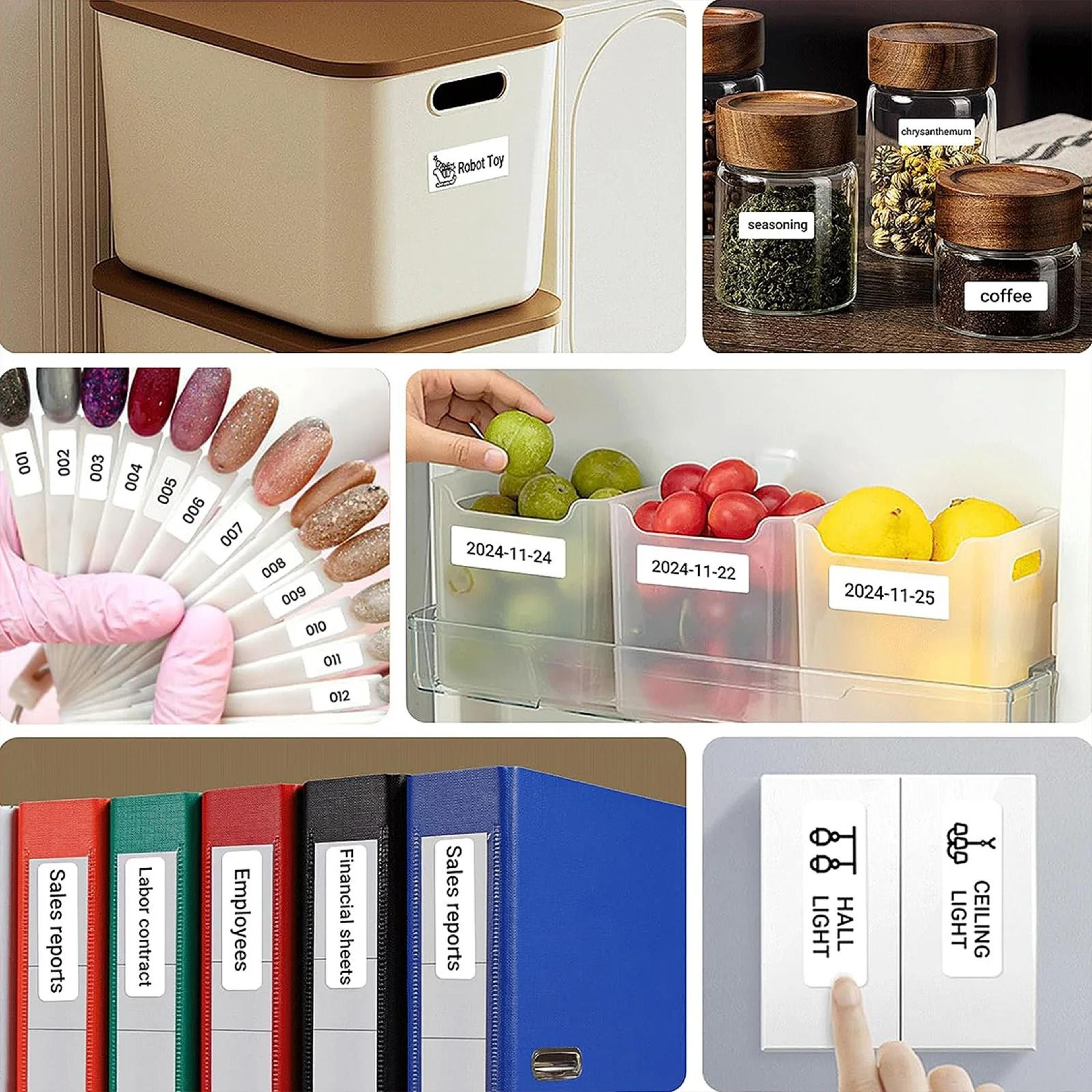 mini wireless bluetooth label maker – portable inkless sticker printer