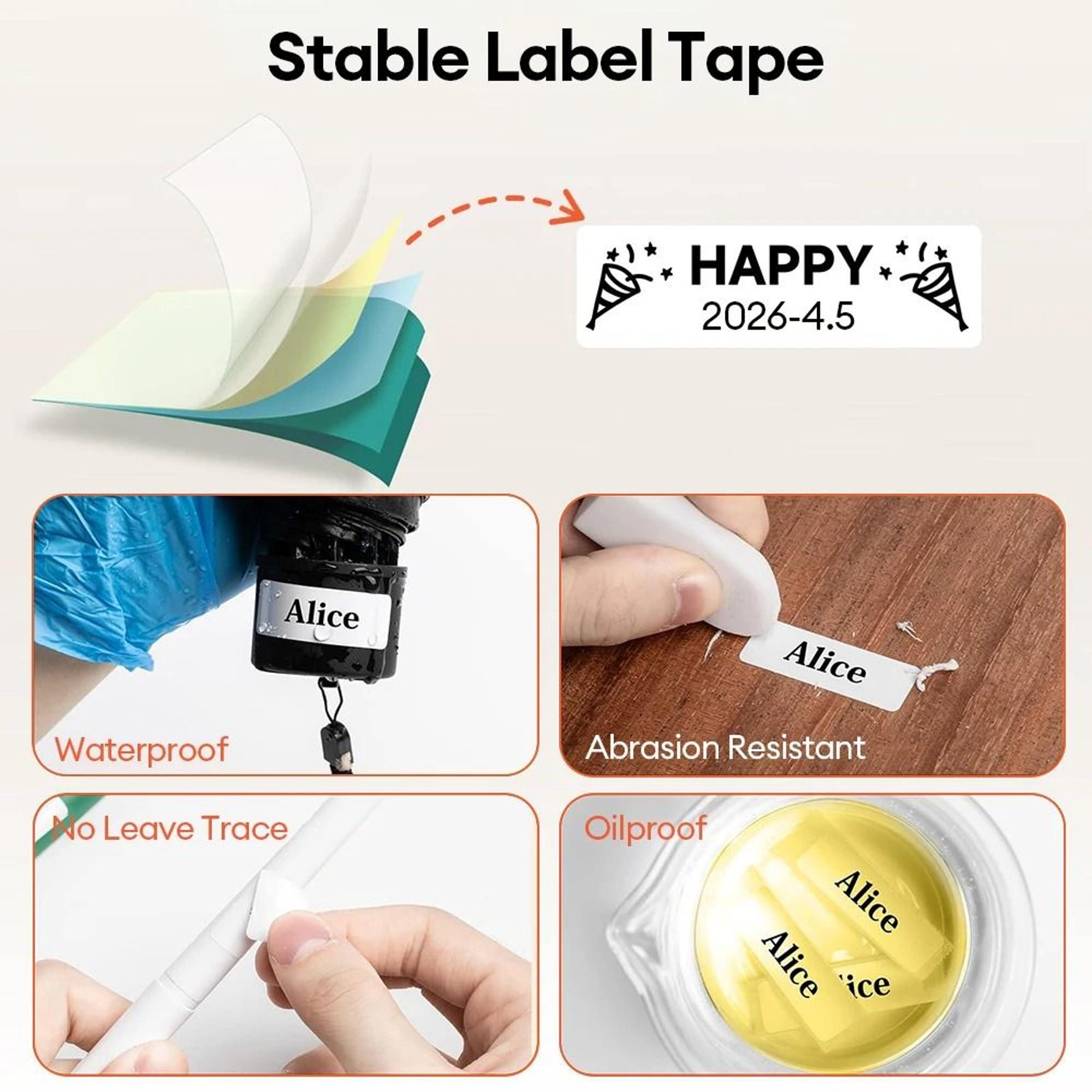 mini a1 bluetooth thermal label printer – portable inkless sticker maker