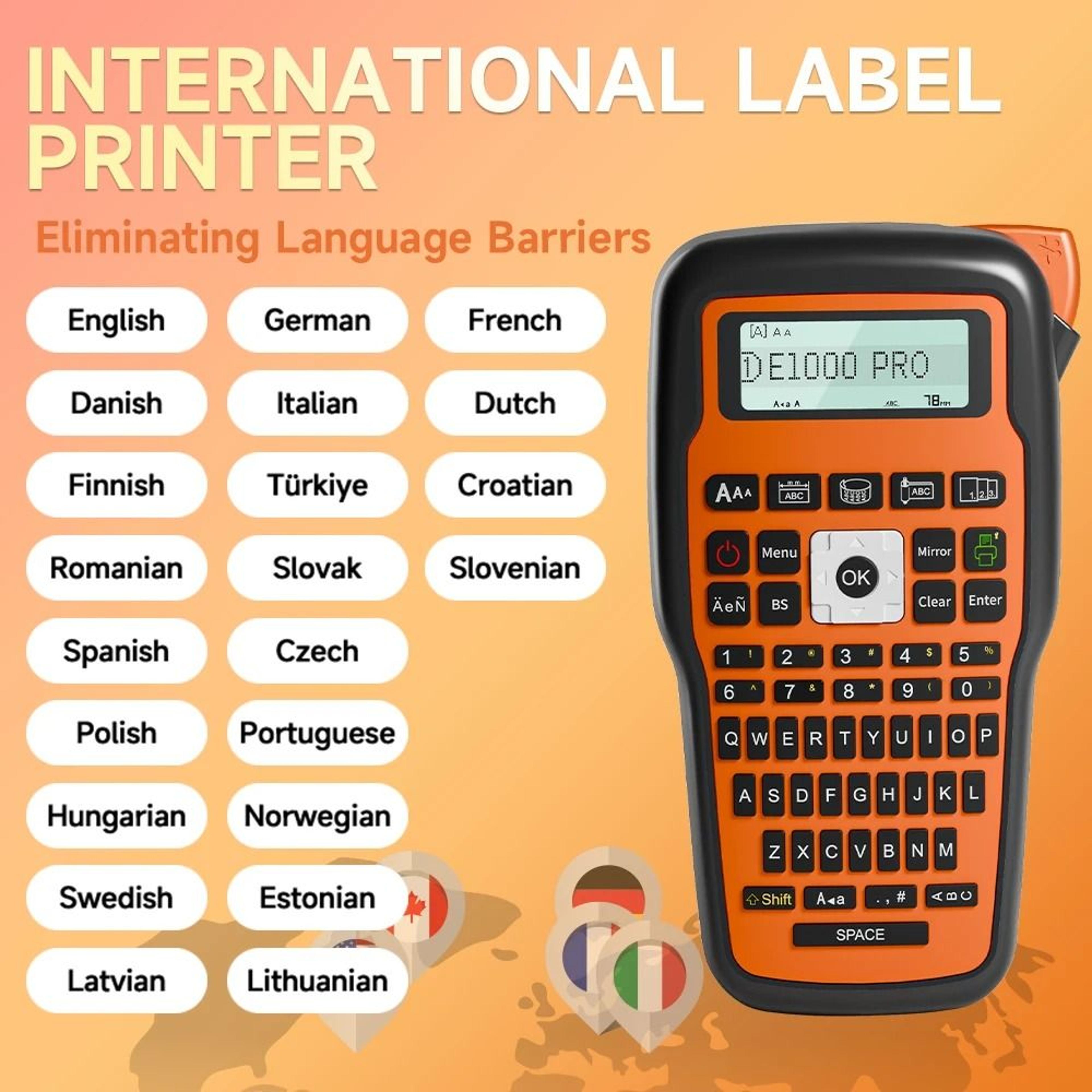 e1000 pro industrial label maker – portable cable and heat shrink tube printer
