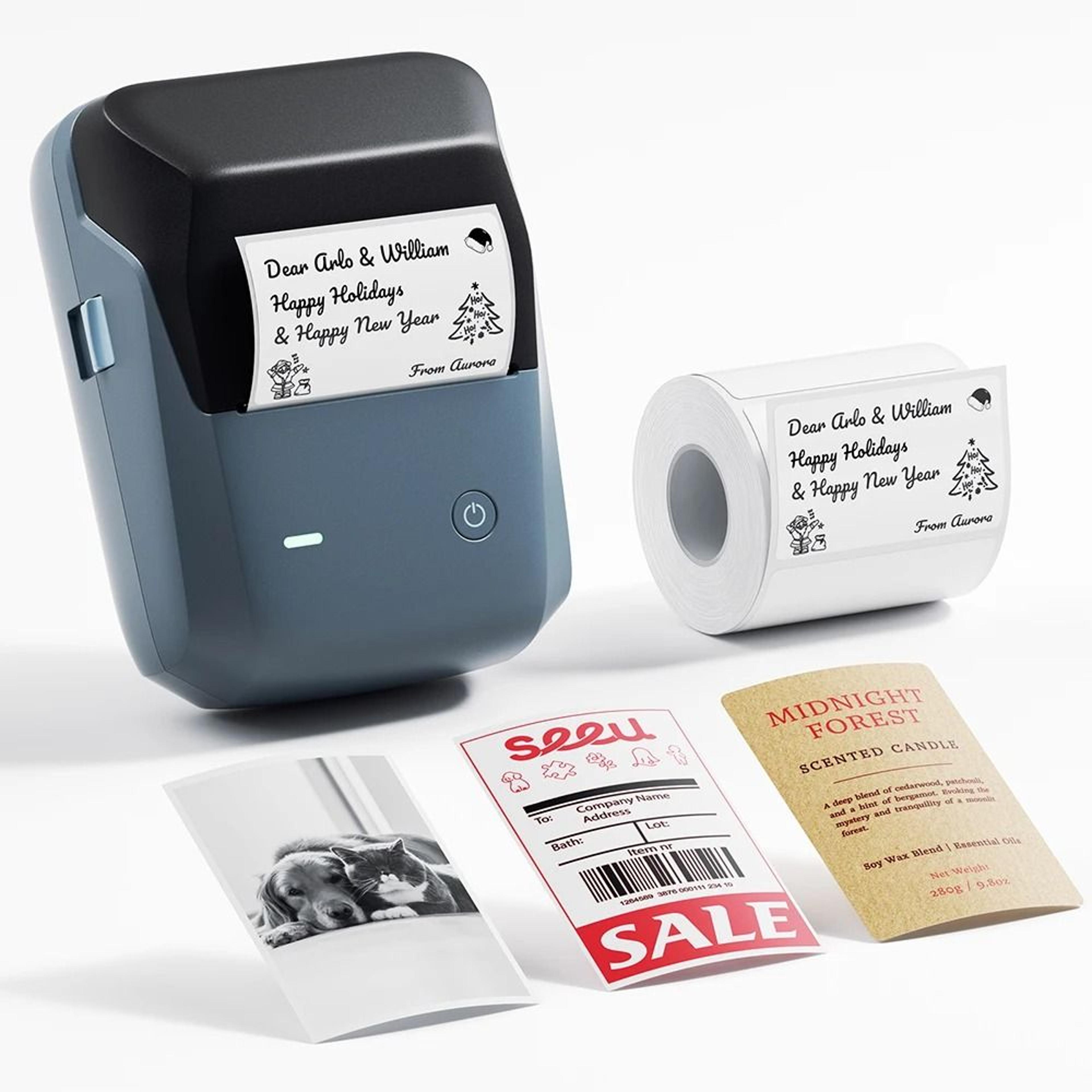 b1 pro 300 dpi bluetooth label printer – dual color thermal sticker maker
