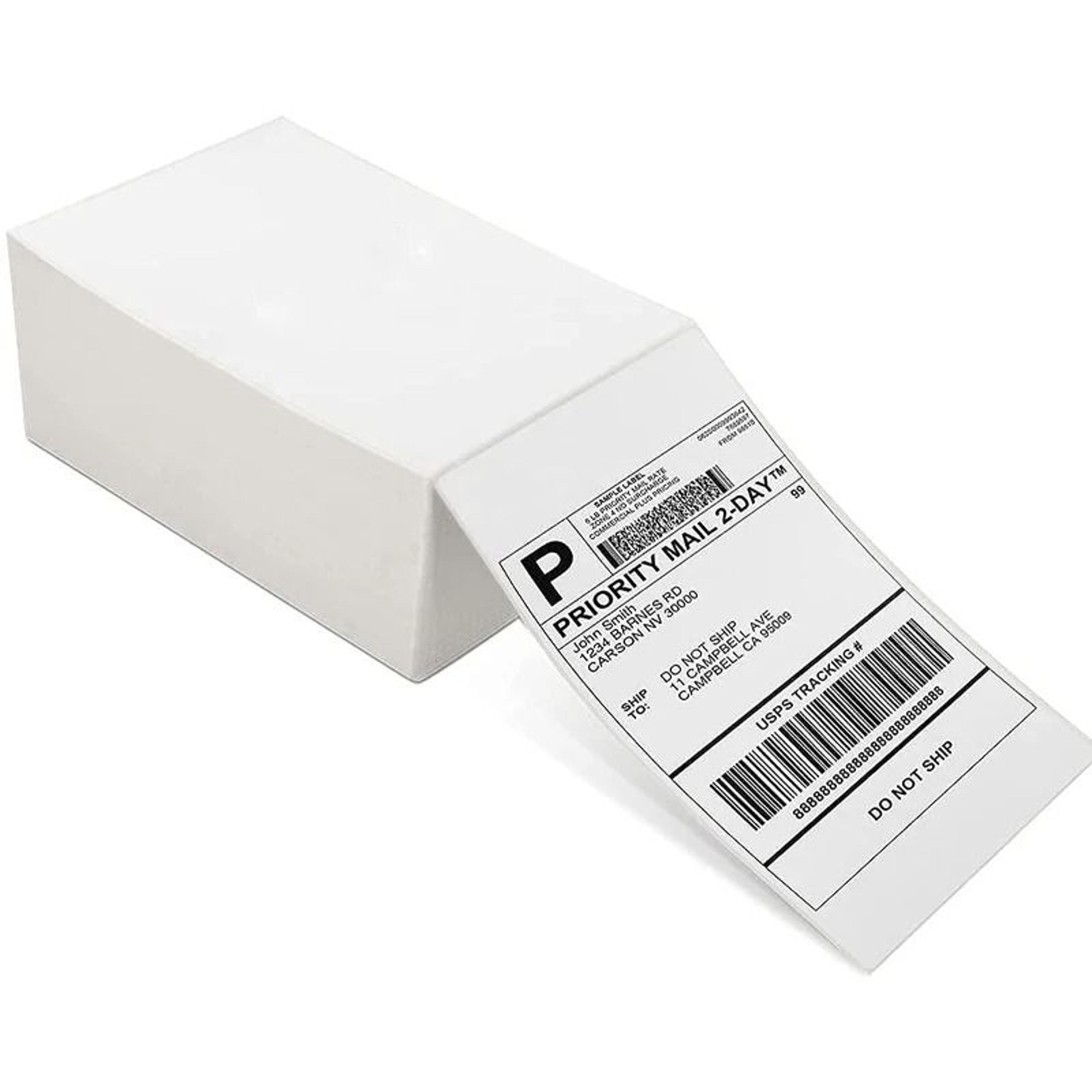 4x6 waterproof thermal shipping labels – self adhesive fanfold printer paper
