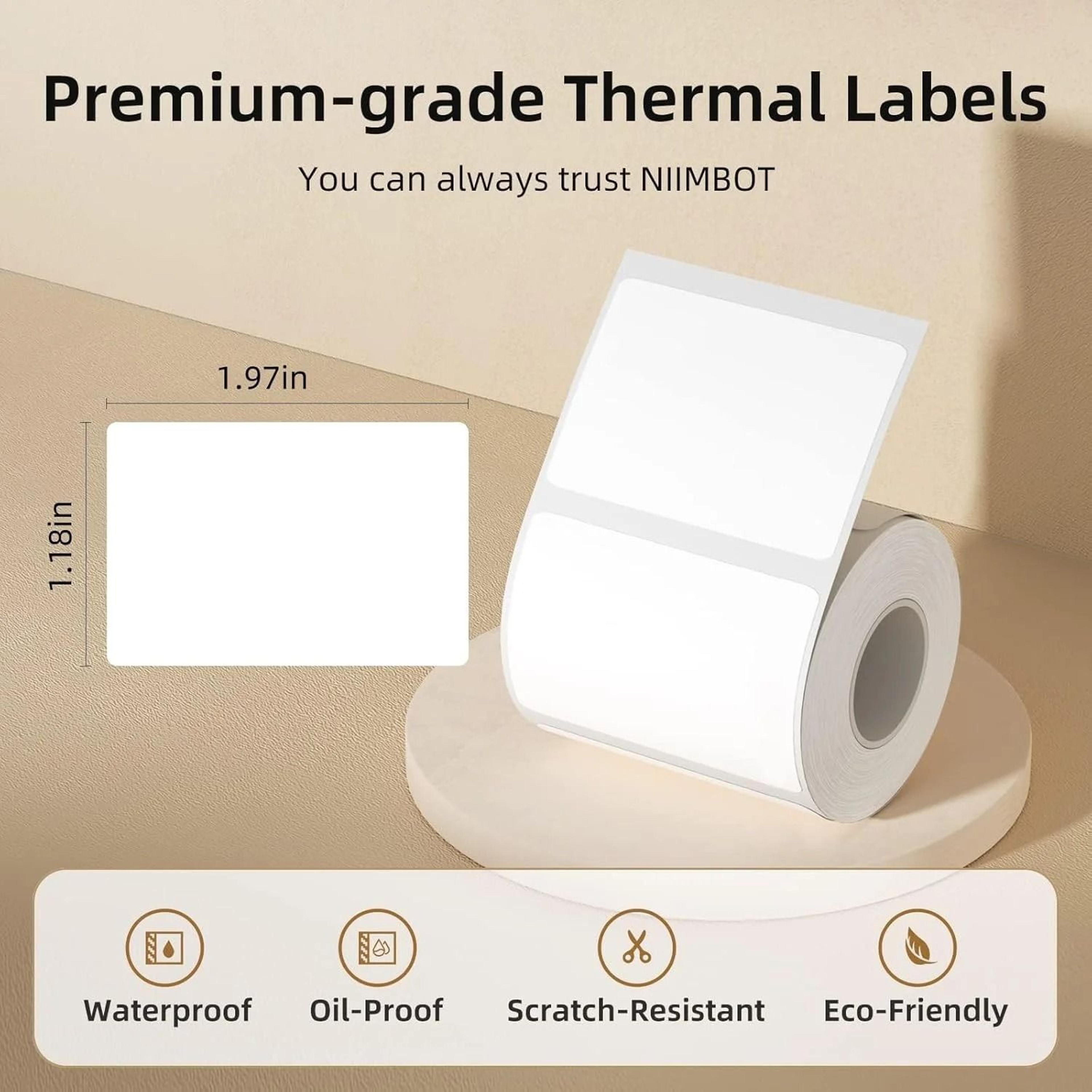 waterproof white thermal label stickers – self adhesive printer paper refills