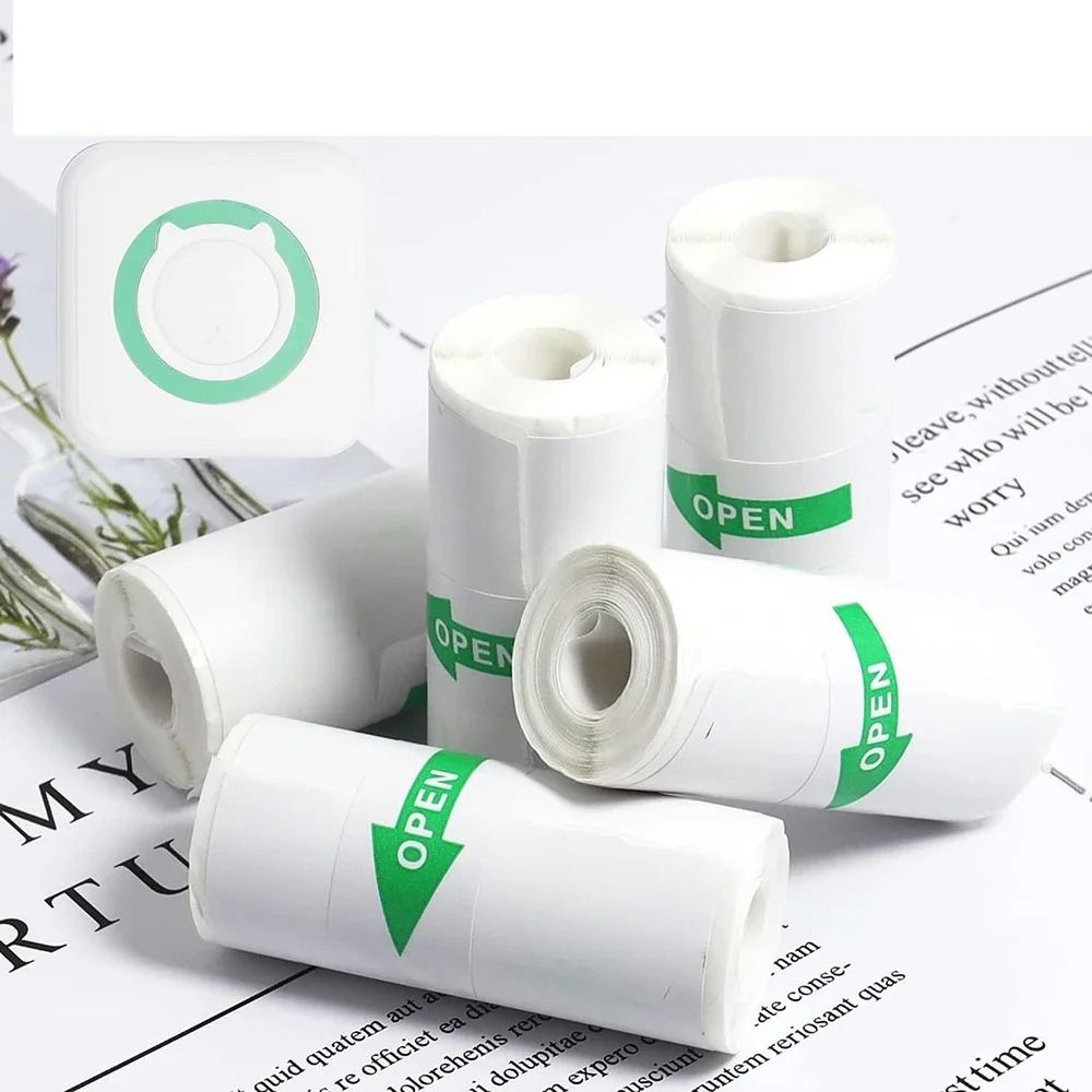 57mm self adhesive thermal sticker paper – colorful mini printer refills