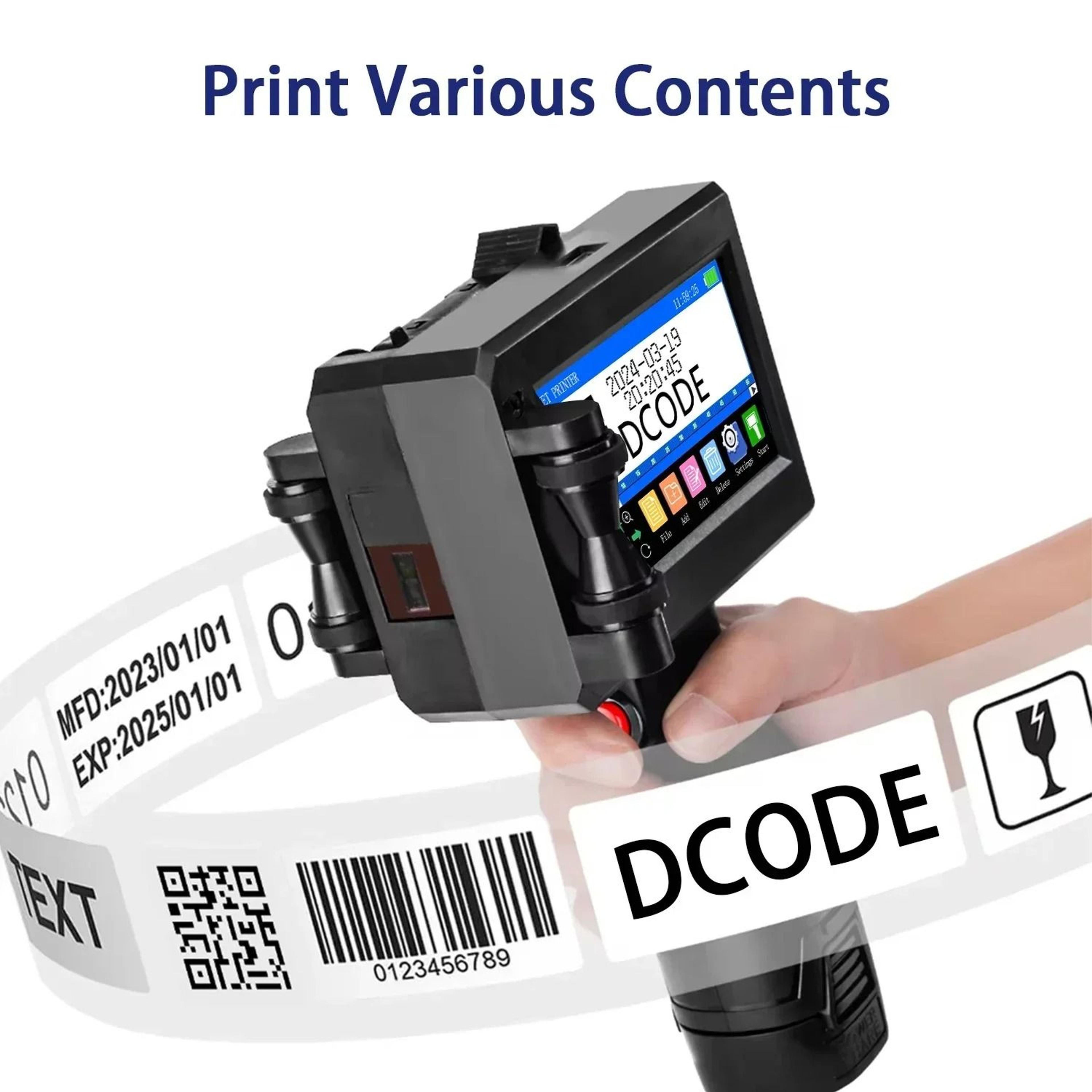 1750plus versacode pro – handheld inkjet printer for date and barcode coding