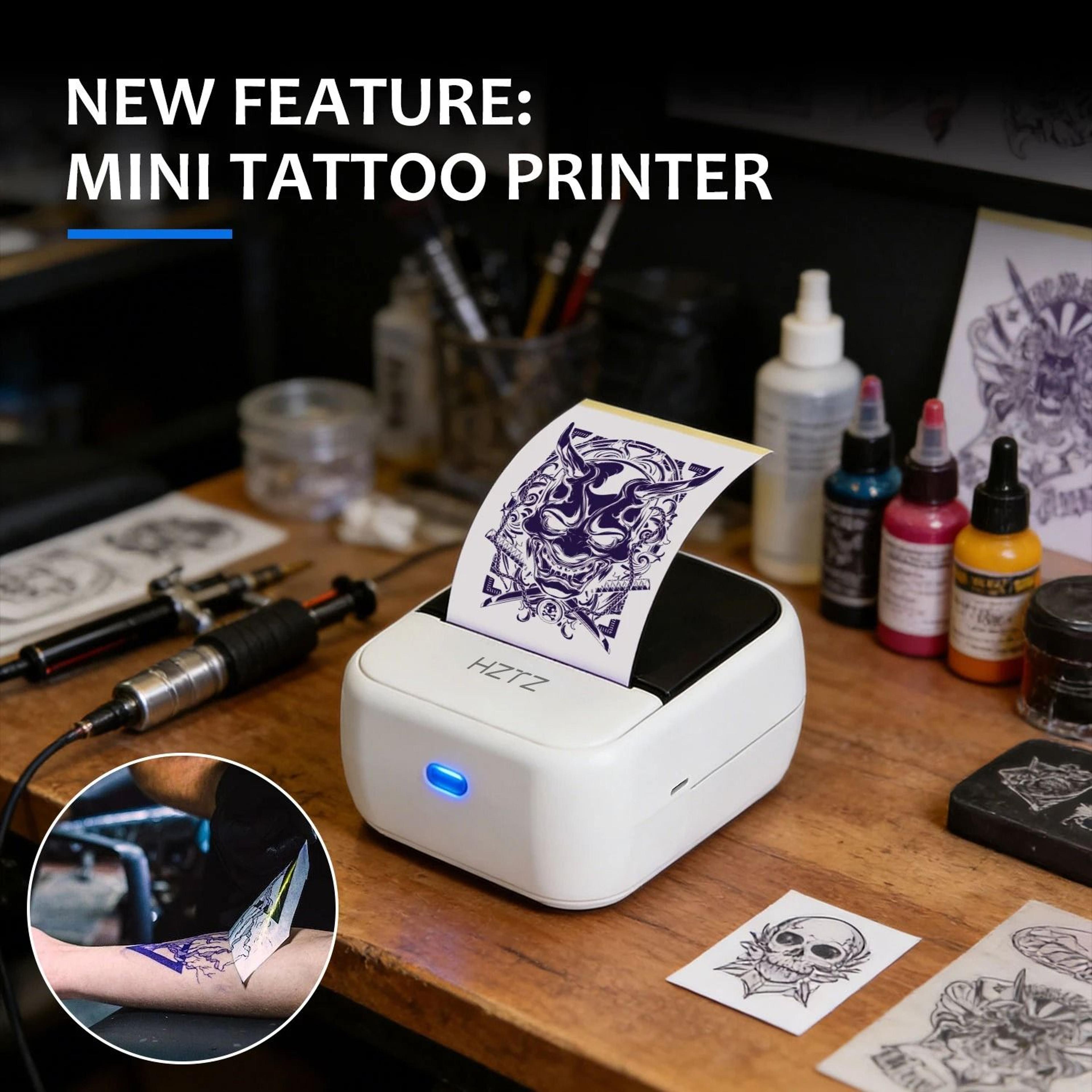 tattoocraft mini printer – wireless bluetooth tattoo stencil and sticker maker
