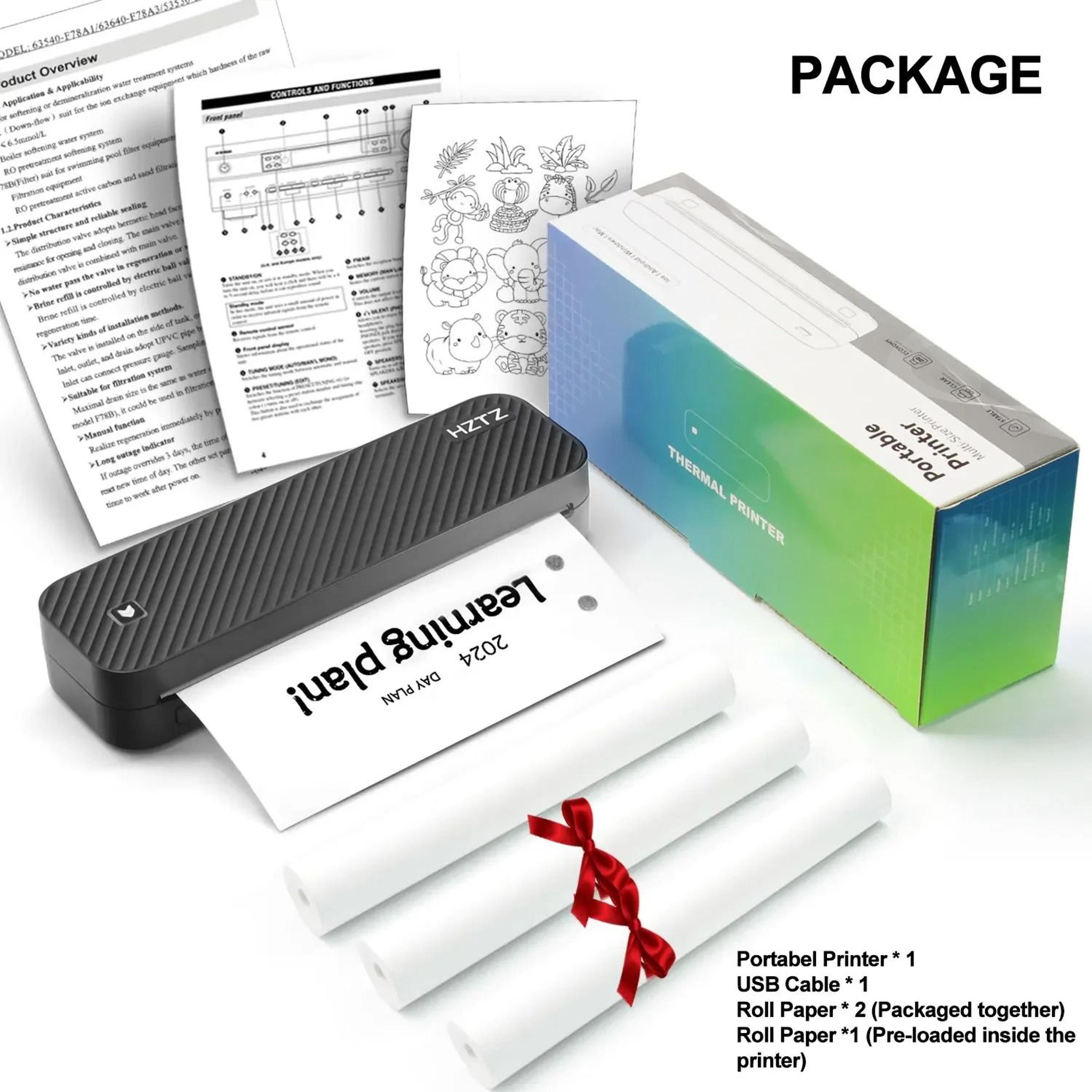 paperjet go – portable a4 bluetooth thermal printer for inkless document printing