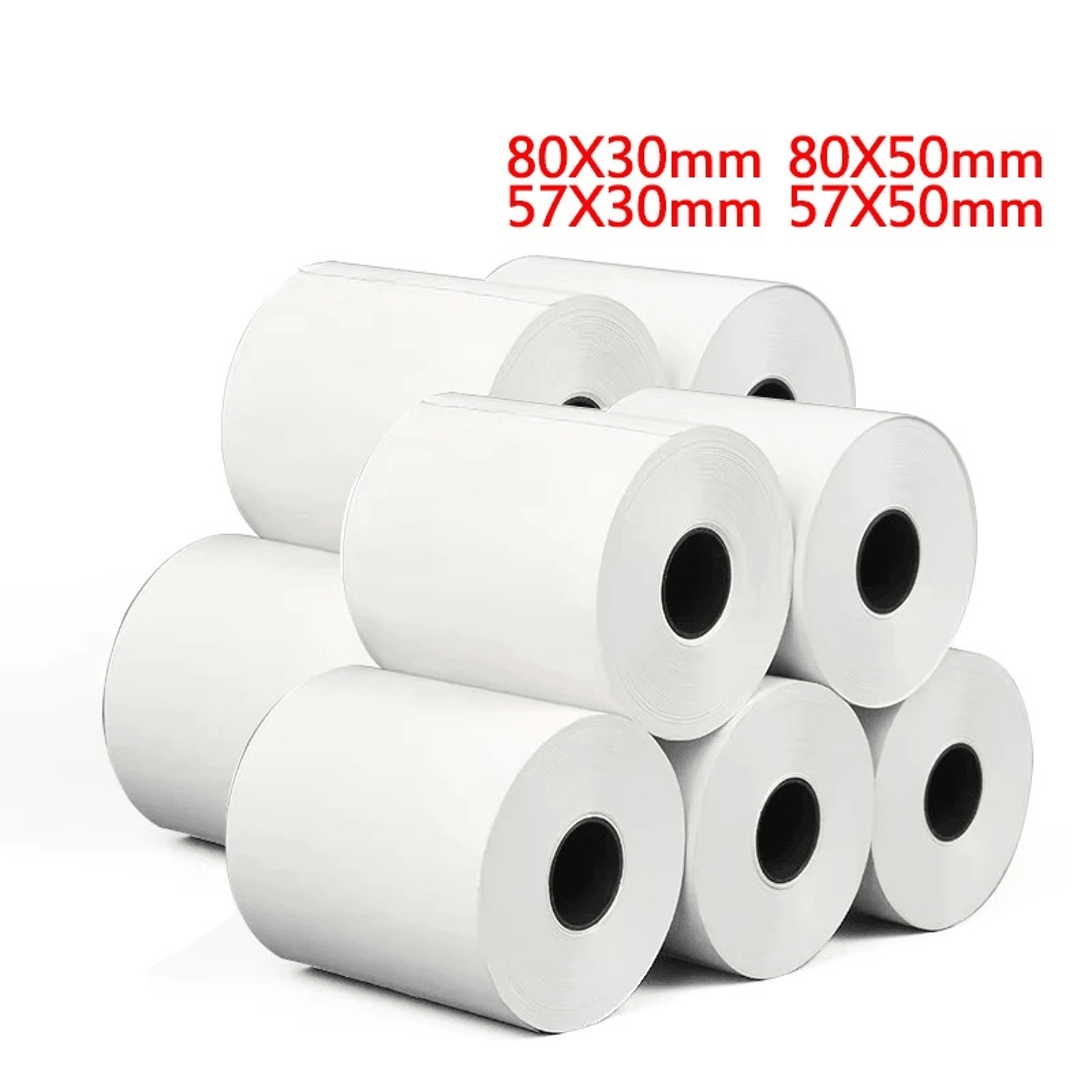 10 rolls thermal receipt paper for pos cash registers and mini printers