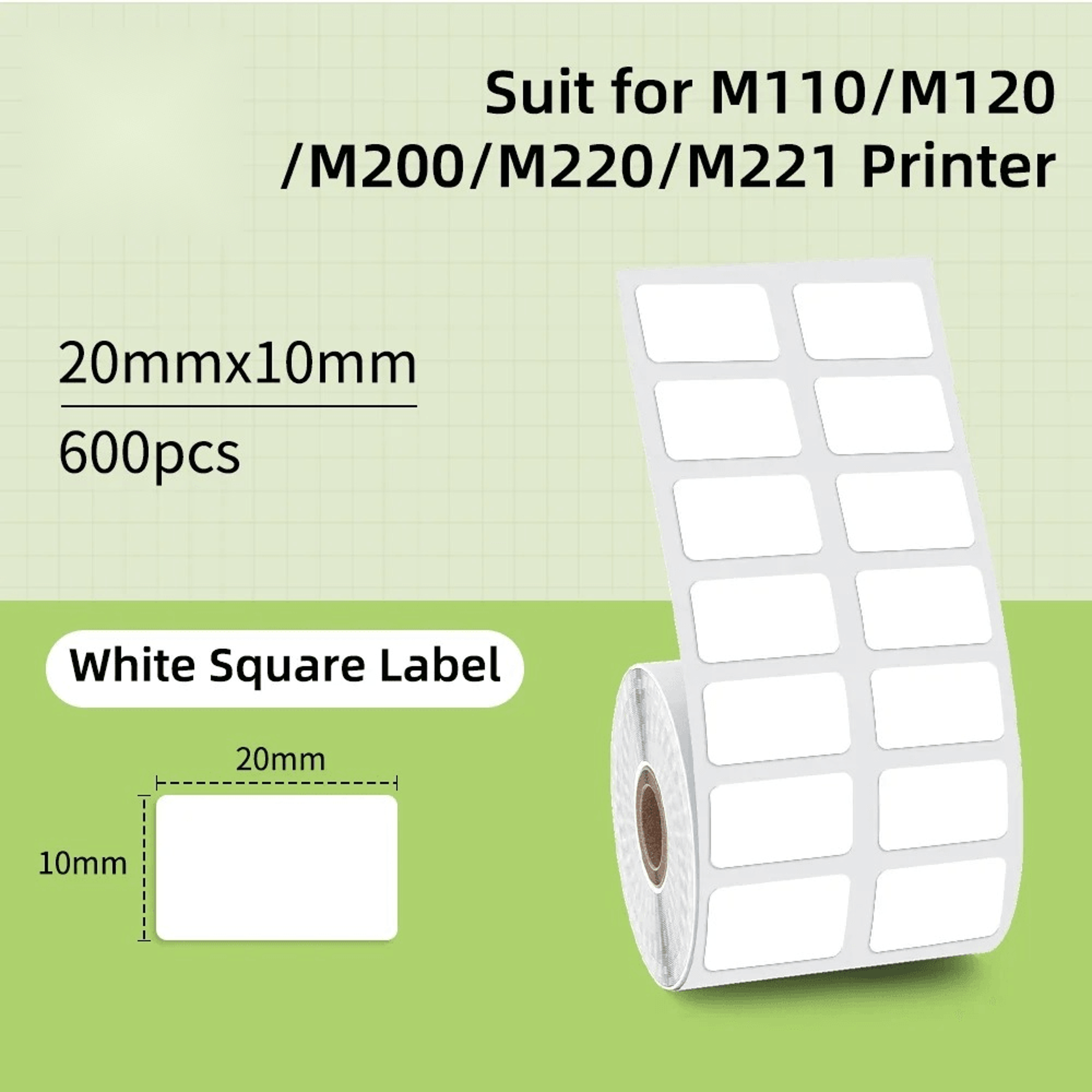 waterproof white thermal label stickers for home and business organization