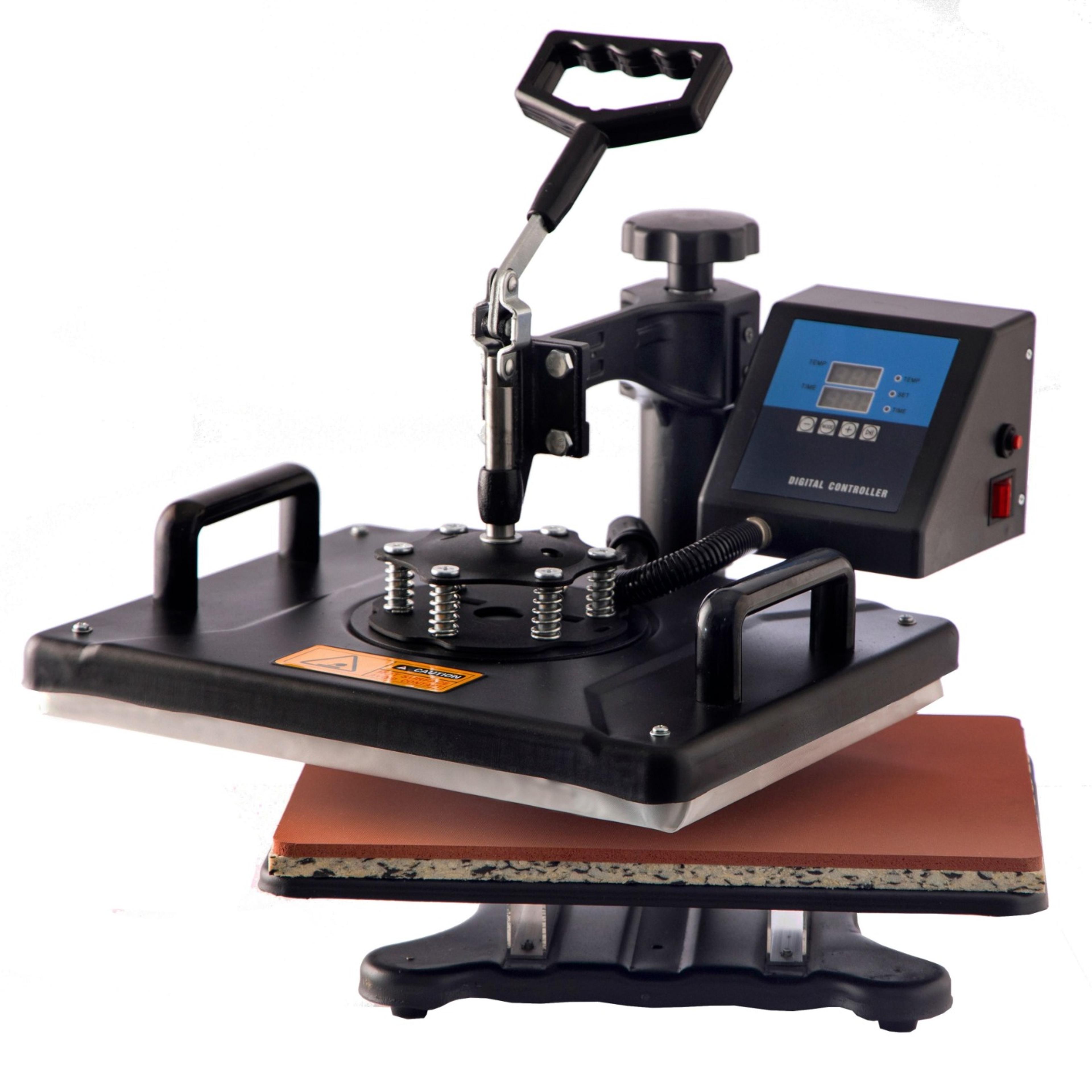 8 in 1 combo heat press machine for t-shirts mugs caps and plates
