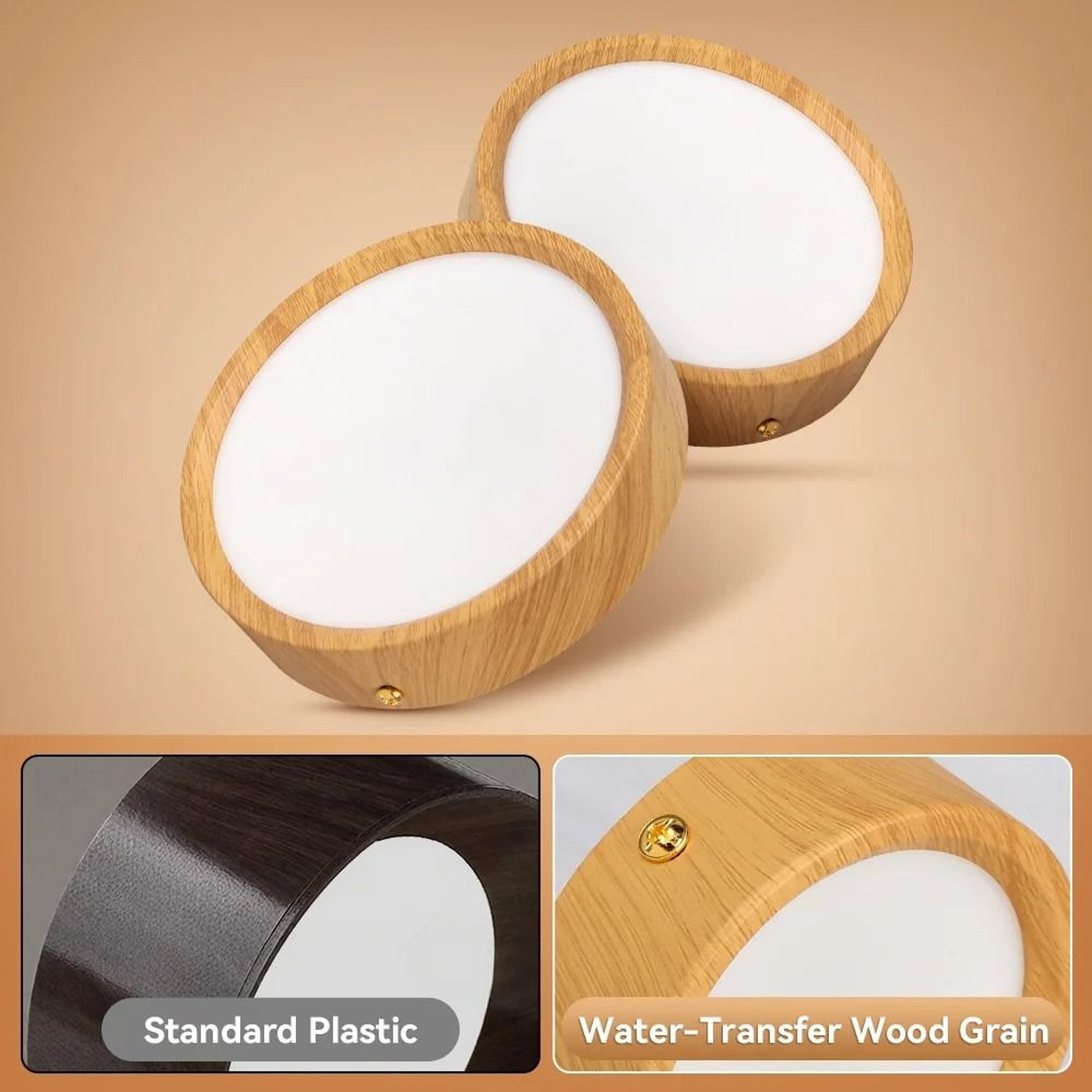 wood grain foldable led ceiling spotlight for modern home lighting