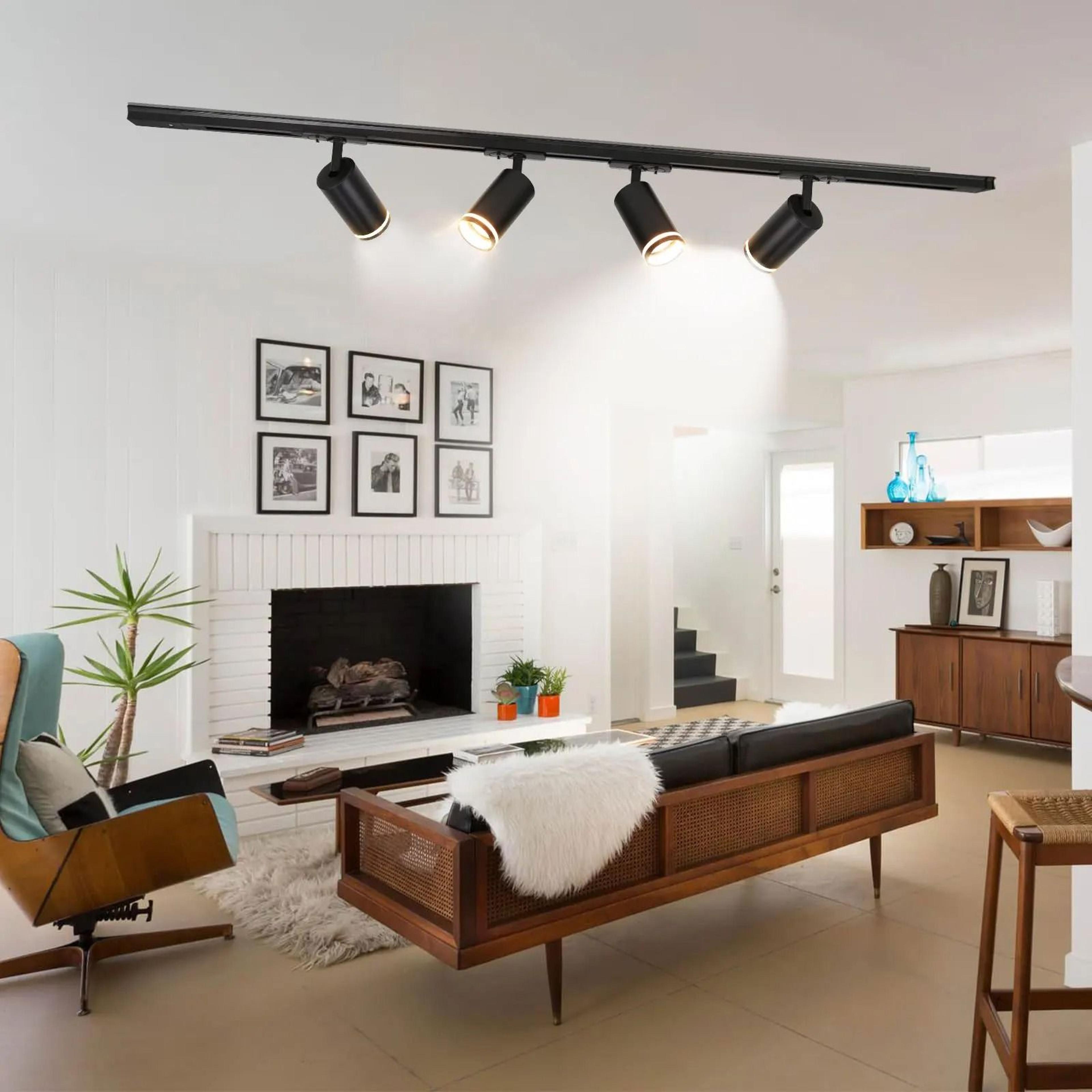 adjustable gu10 led track spotlight for modern home and store lighting