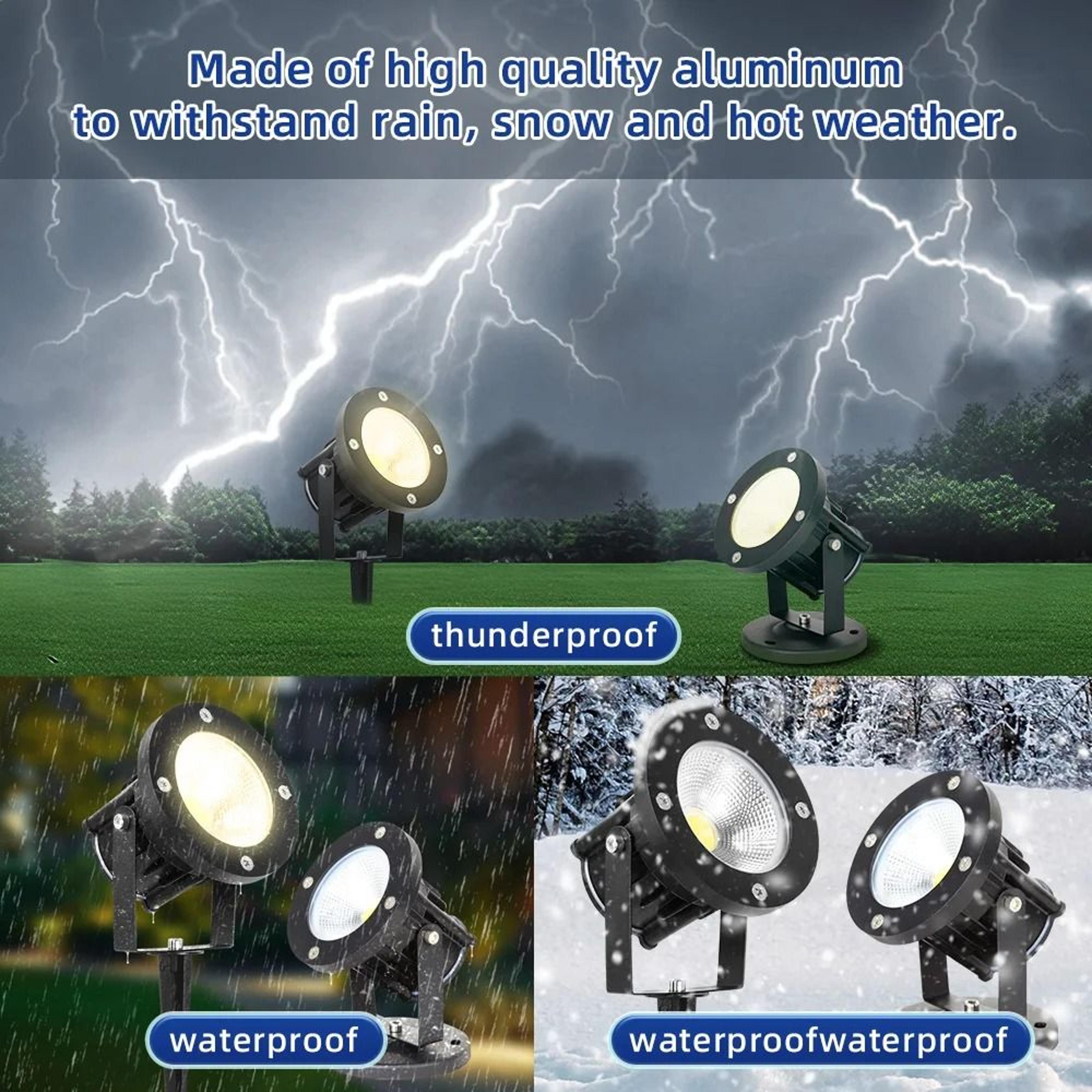 waterproof led garden spotlight for outdoor pathway and landscape lighting