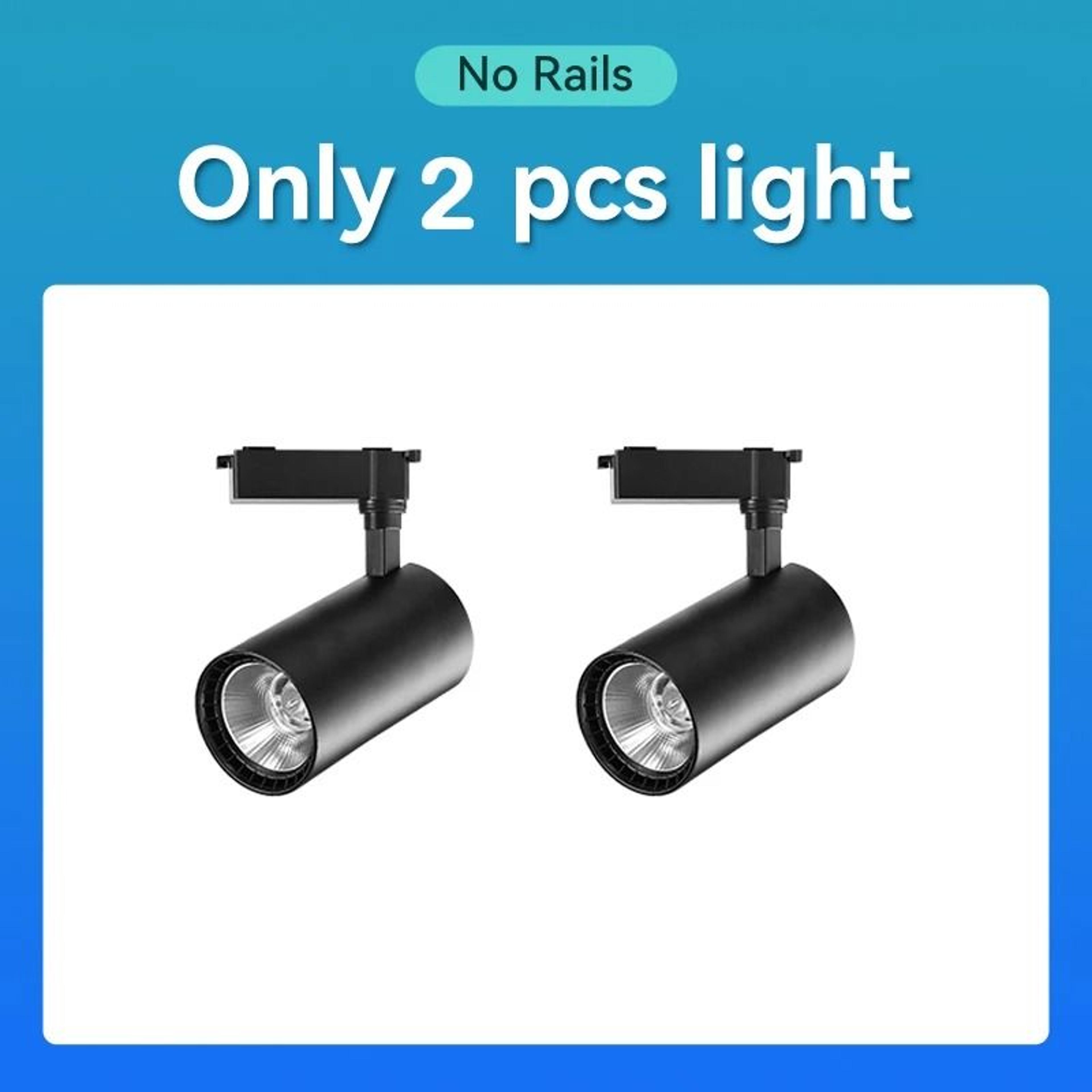 110v led track light set with 3 color modes for home and shop lighting