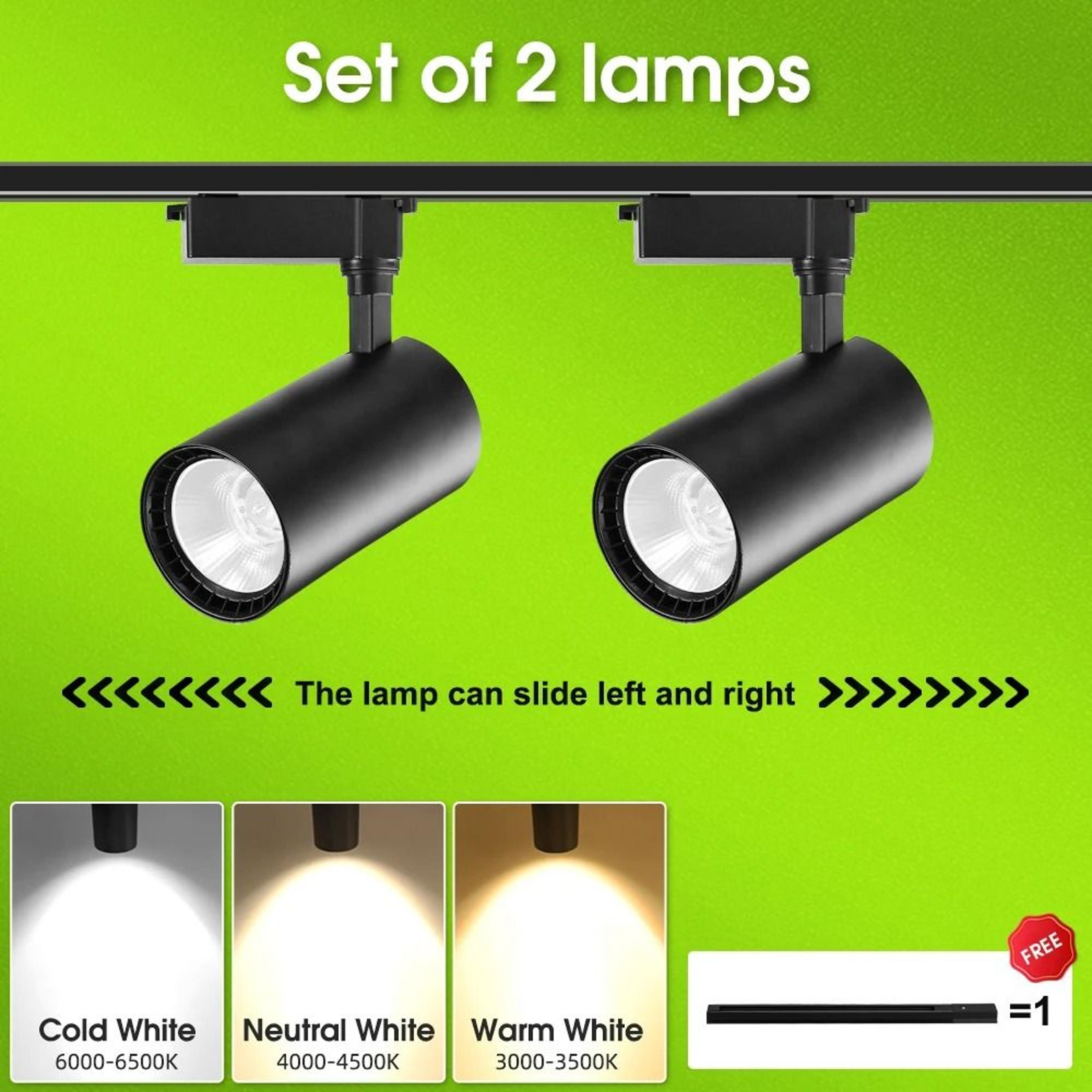 20w 30w 40w led track light set with rail for modern home lighting