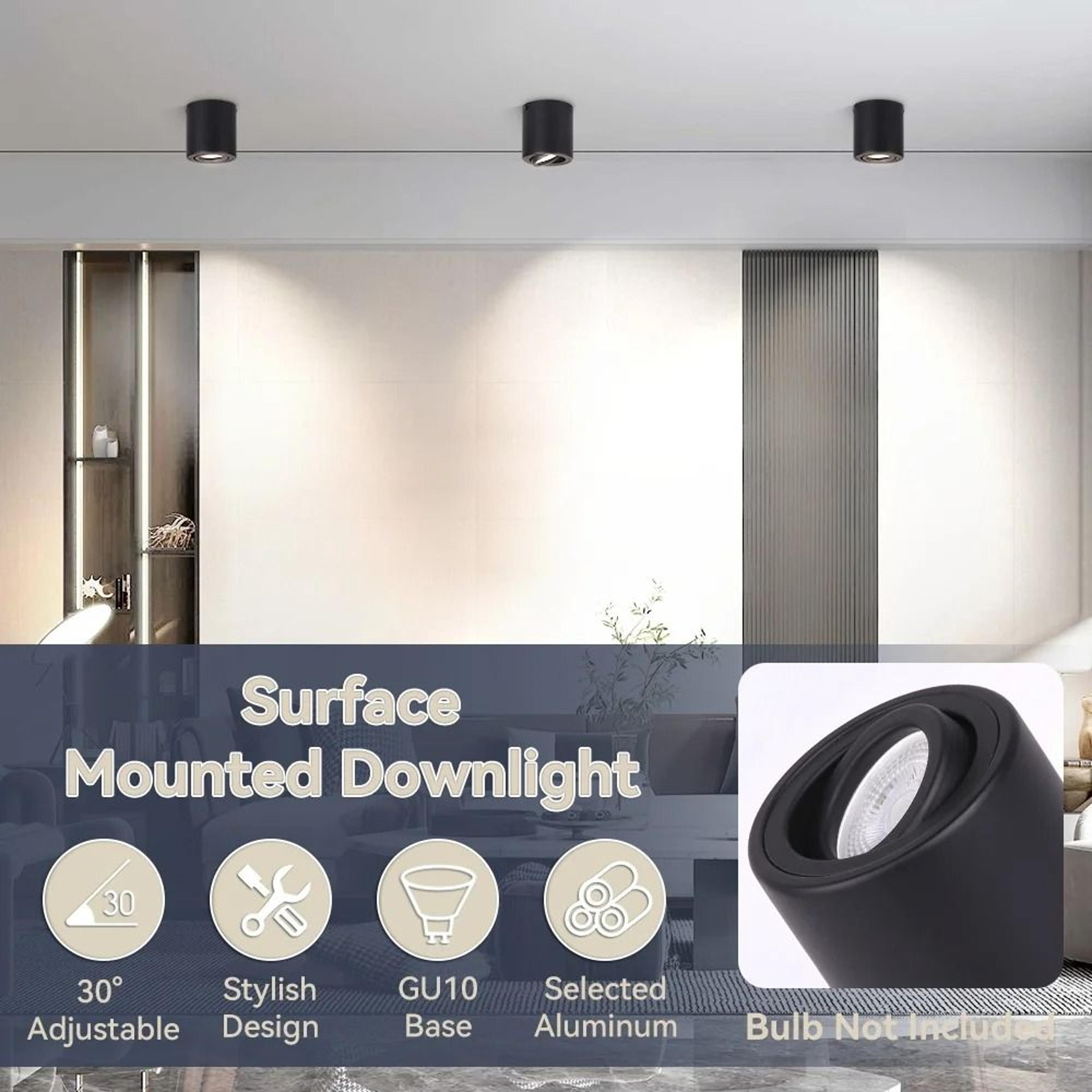 adjustable gu10 led ceiling spotlight for modern home lighting