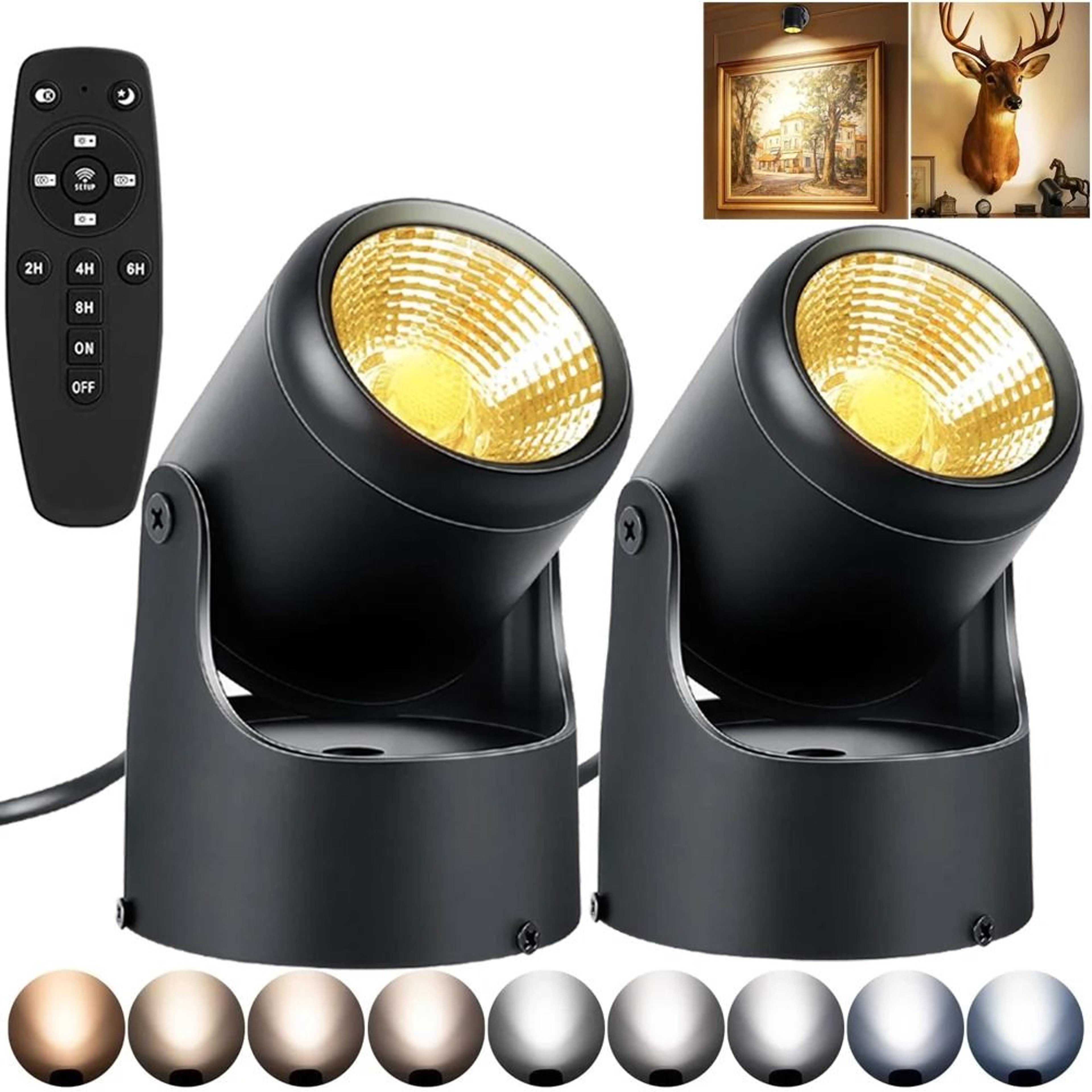 10w dimmable led indoor spotlight with remote control for plant and art lighting