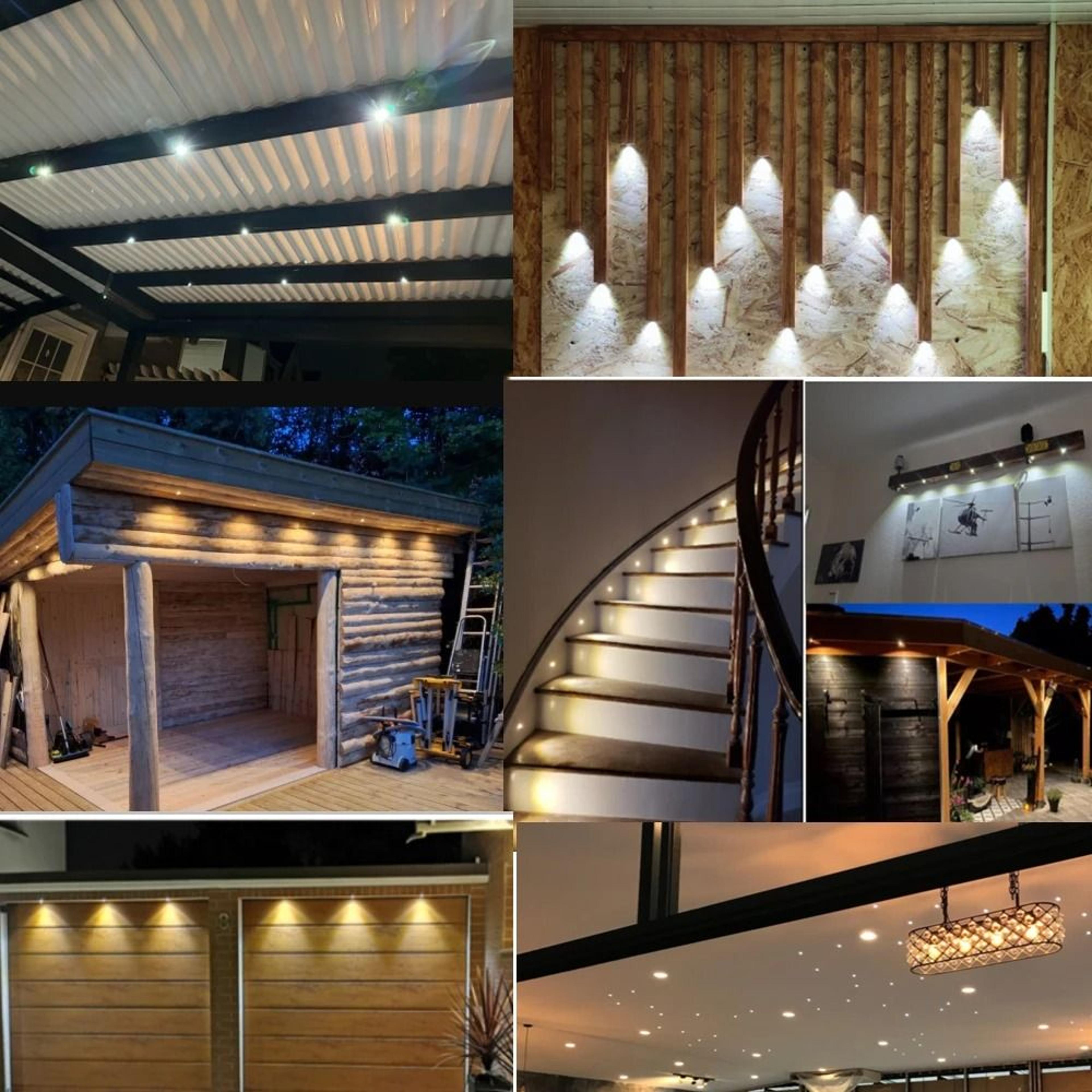 1w mini led recessed spotlight for cabinet and stair lighting