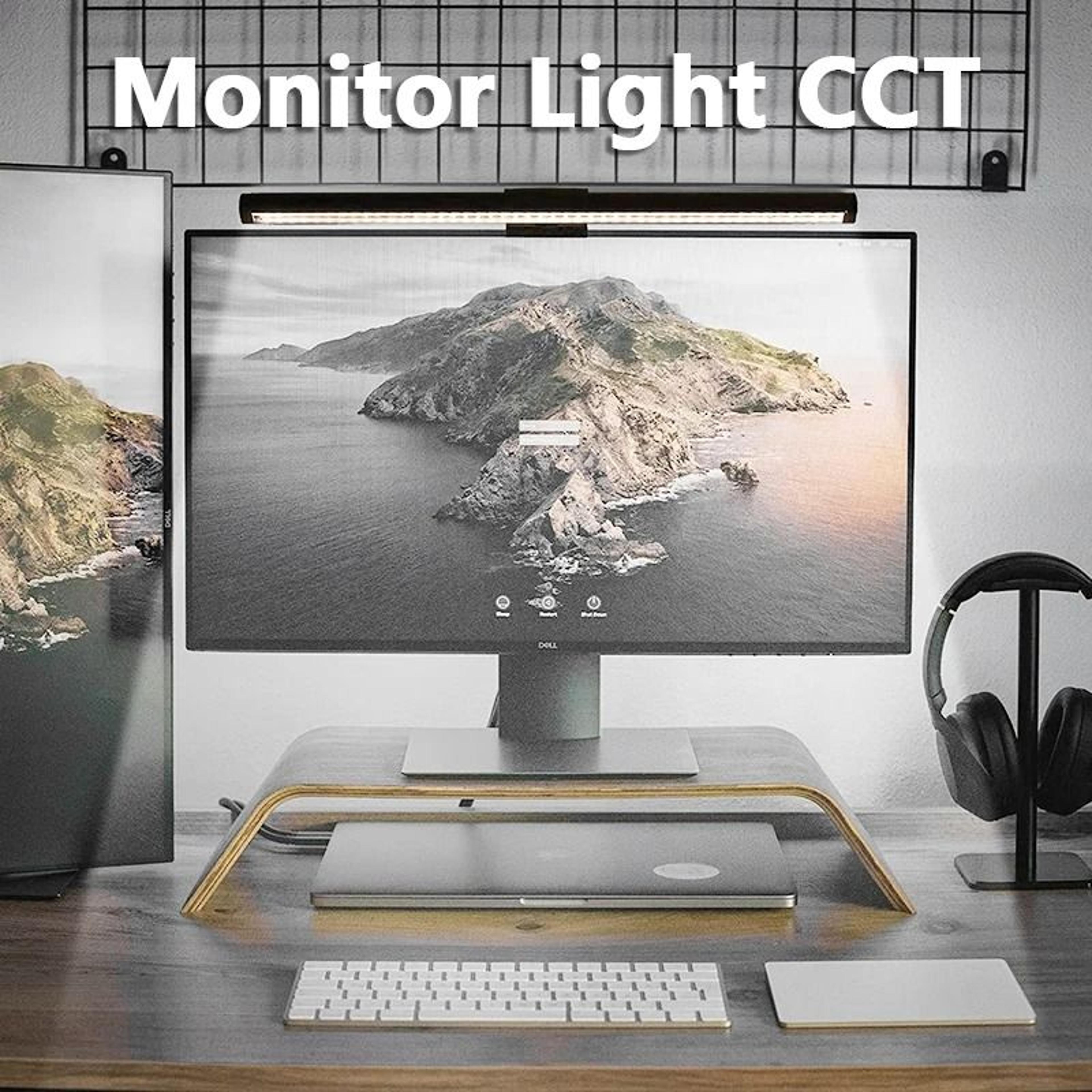 5v touch control led monitor light bar with rgb ambient lighting