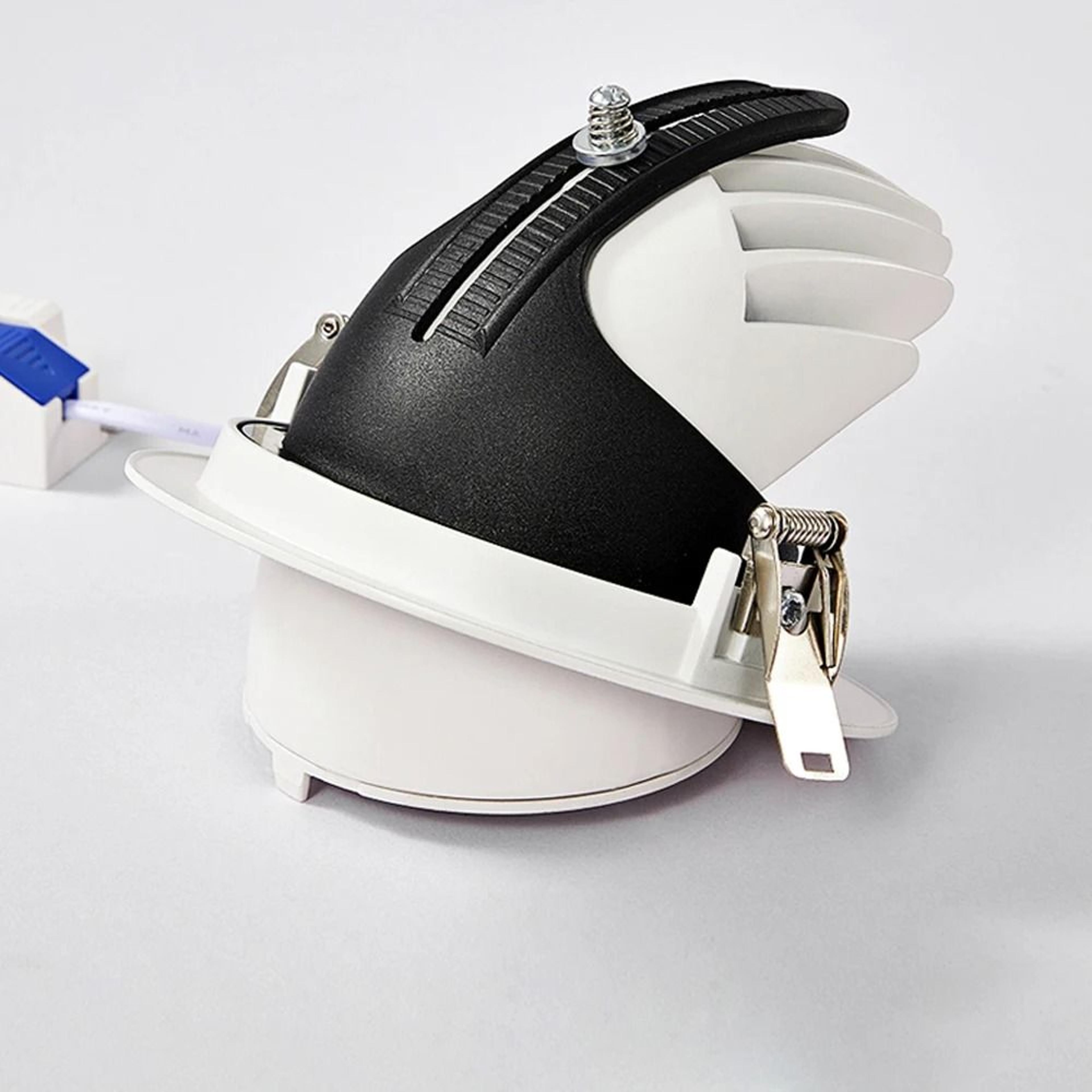 15w adjustable cob led recessed downlight for home and shop lighting